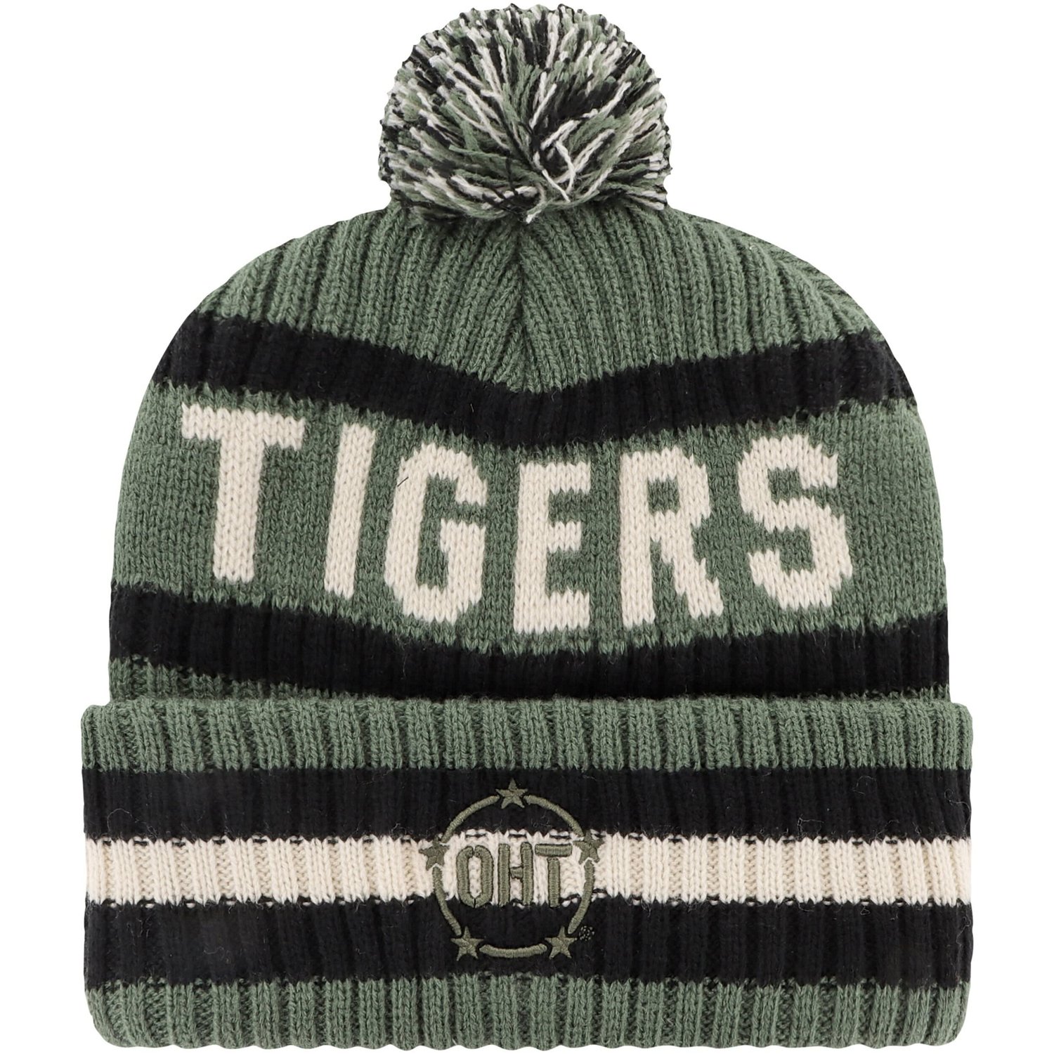 '47 Auburn Tigers OHT Military Appreciation Bering Cuffed Knit Hat with Pom