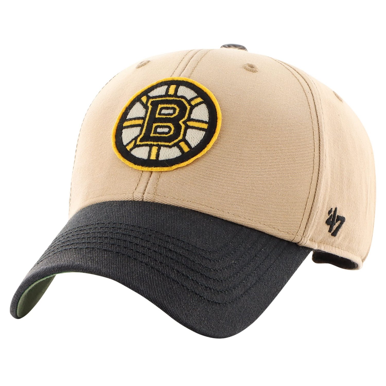 '47 Black Boston Bruins Dusted Sedgwick MVP Adjustable Hat - view number 2