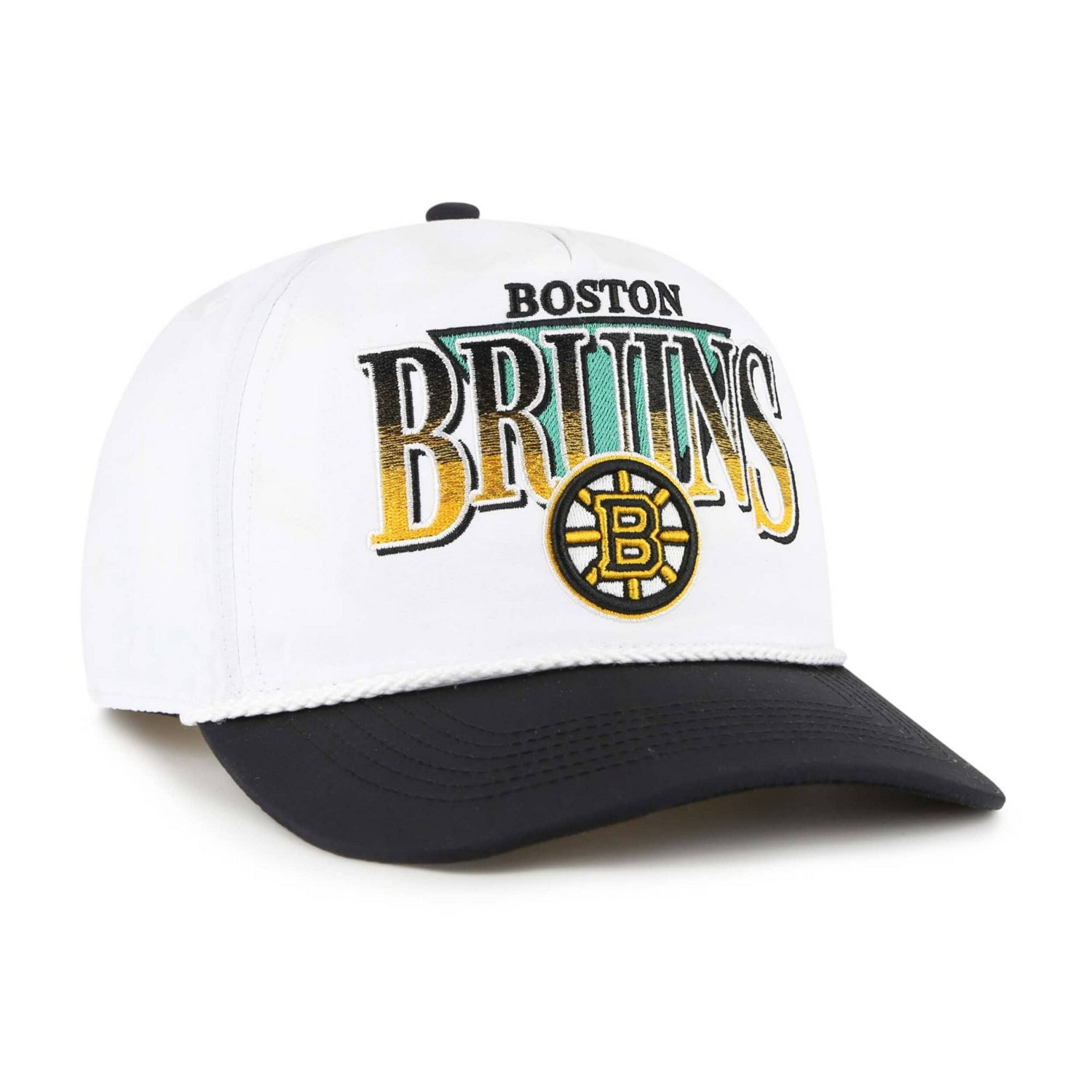 '47 Black Boston Bruins Tribute Hitch Adjustable Hat - view number 2
