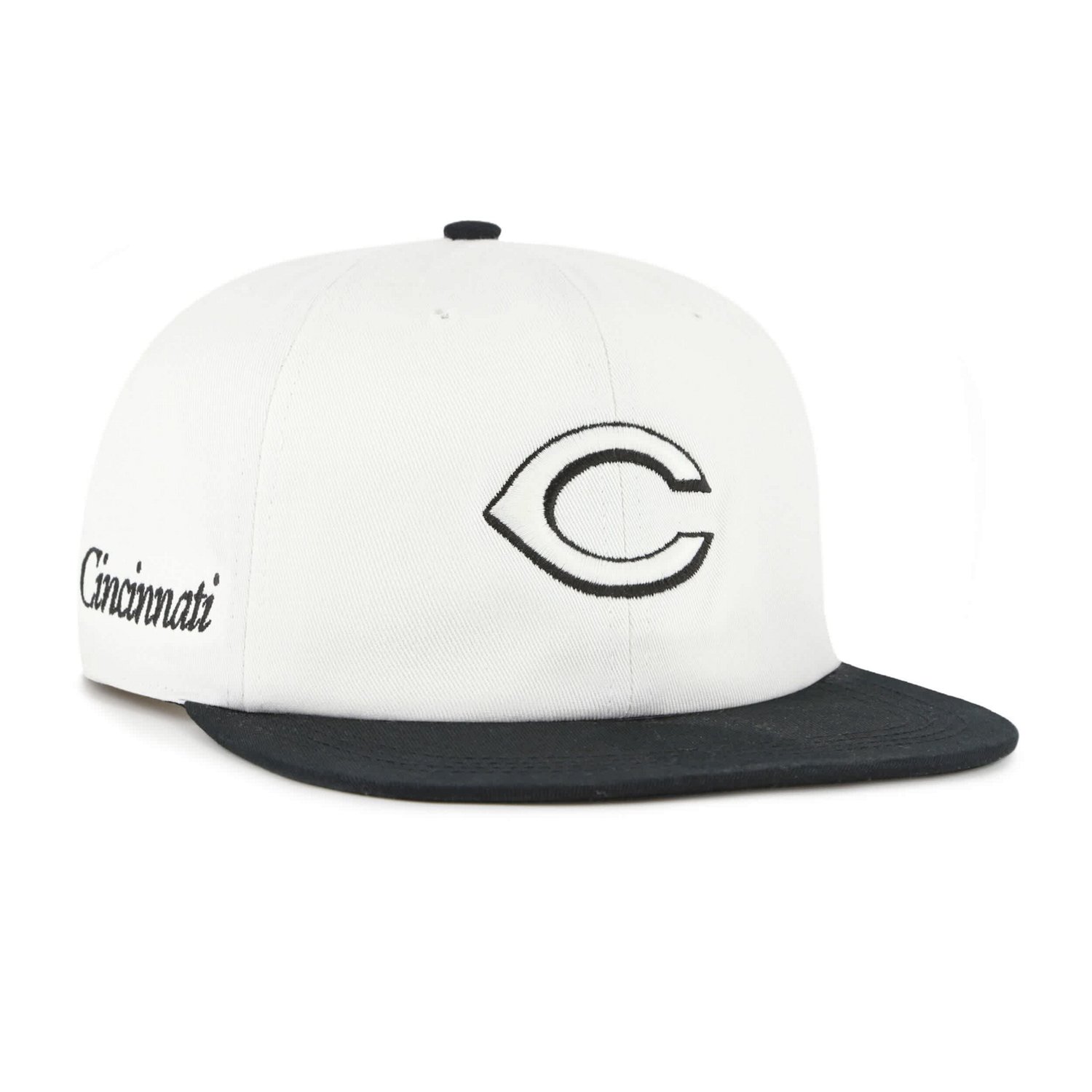 '47 Black Cincinnati Reds Foundation Captain Snapback Hat