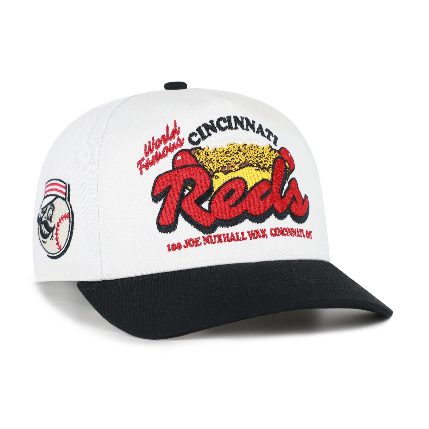 '47 Black Cincinnati Reds Glizzy Collection Hitch Adjustable Hat