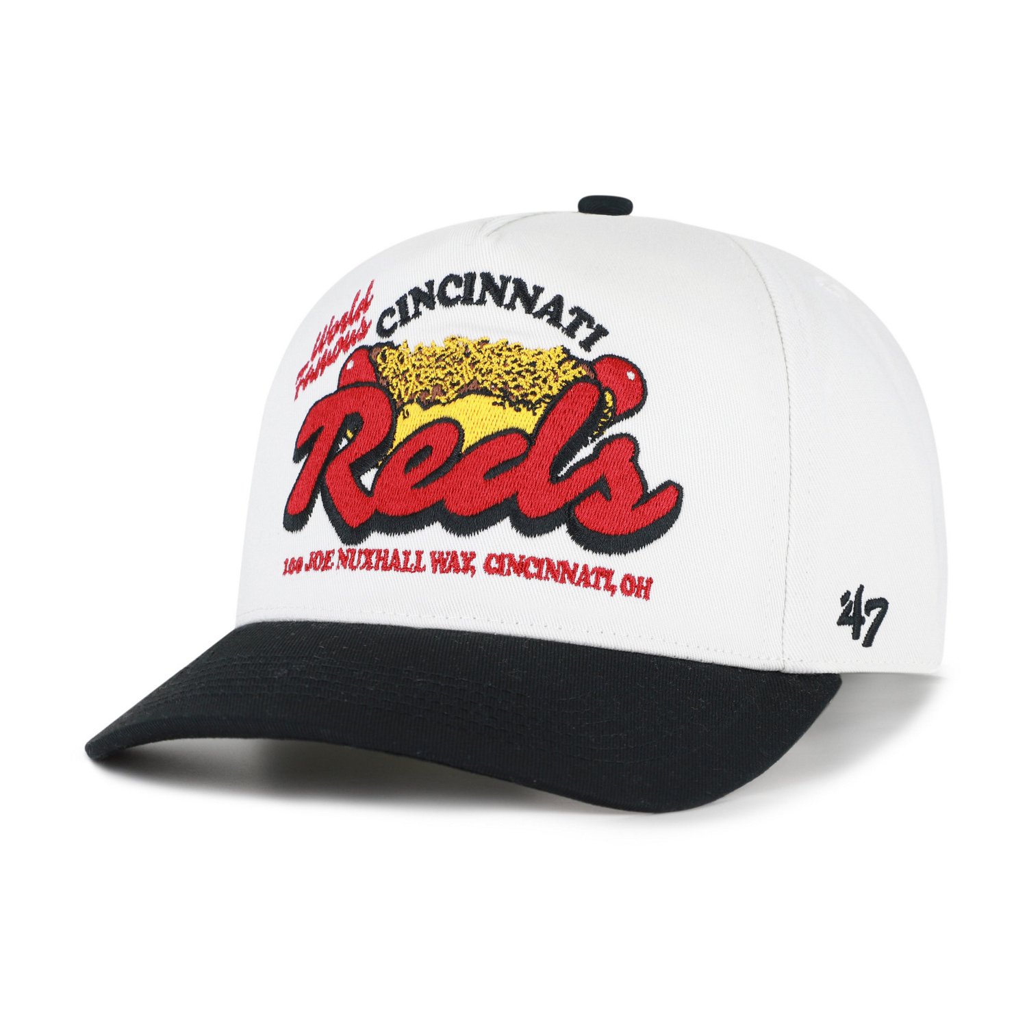 '47 Black Cincinnati Reds Glizzy Collection Hitch Adjustable Hat - view number 2