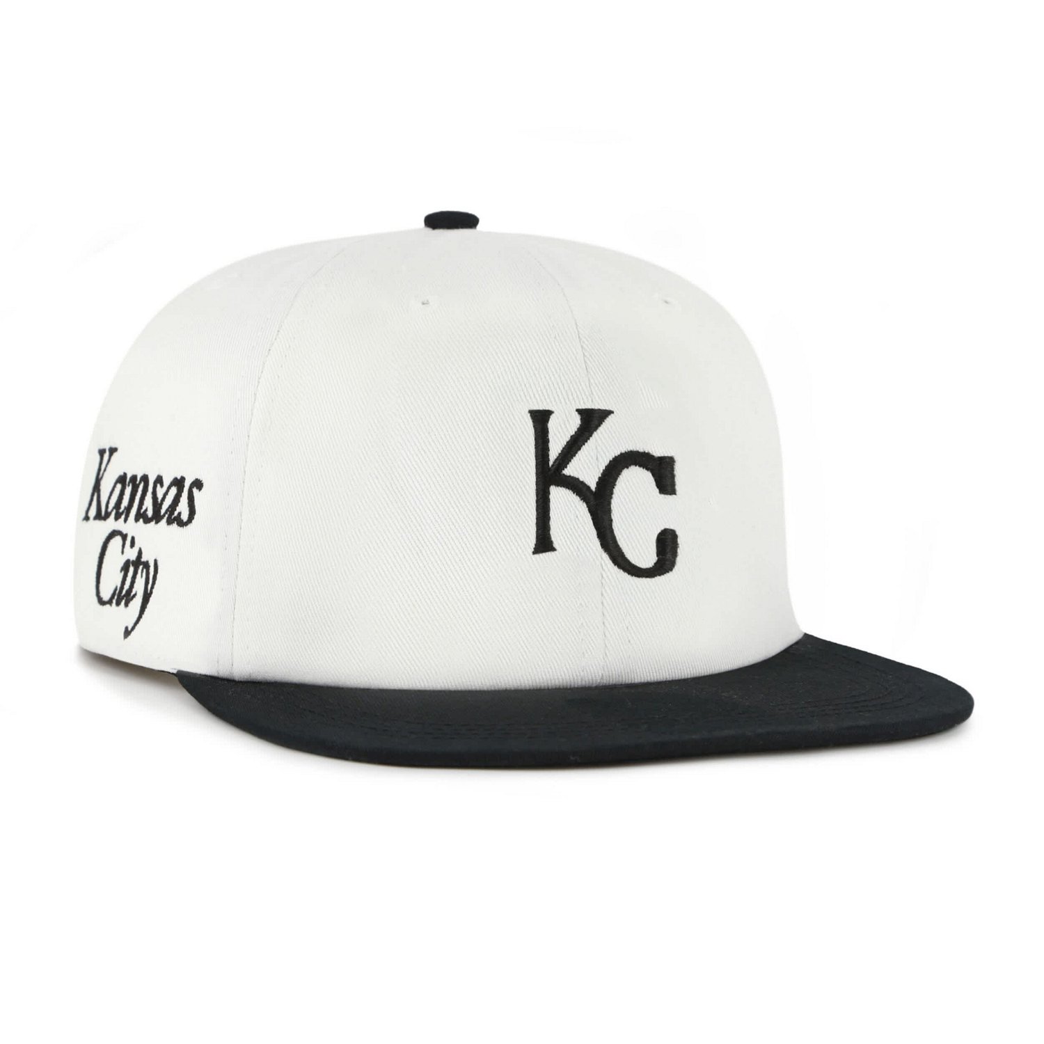 '47 Black Kansas City Royals Foundation Captain Snapback Hat