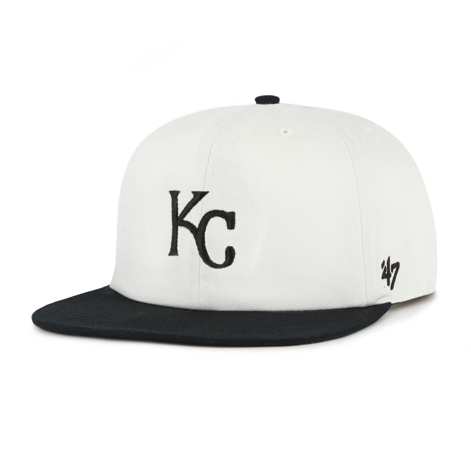 '47 Black Kansas City Royals Foundation Captain Snapback Hat - view number 2
