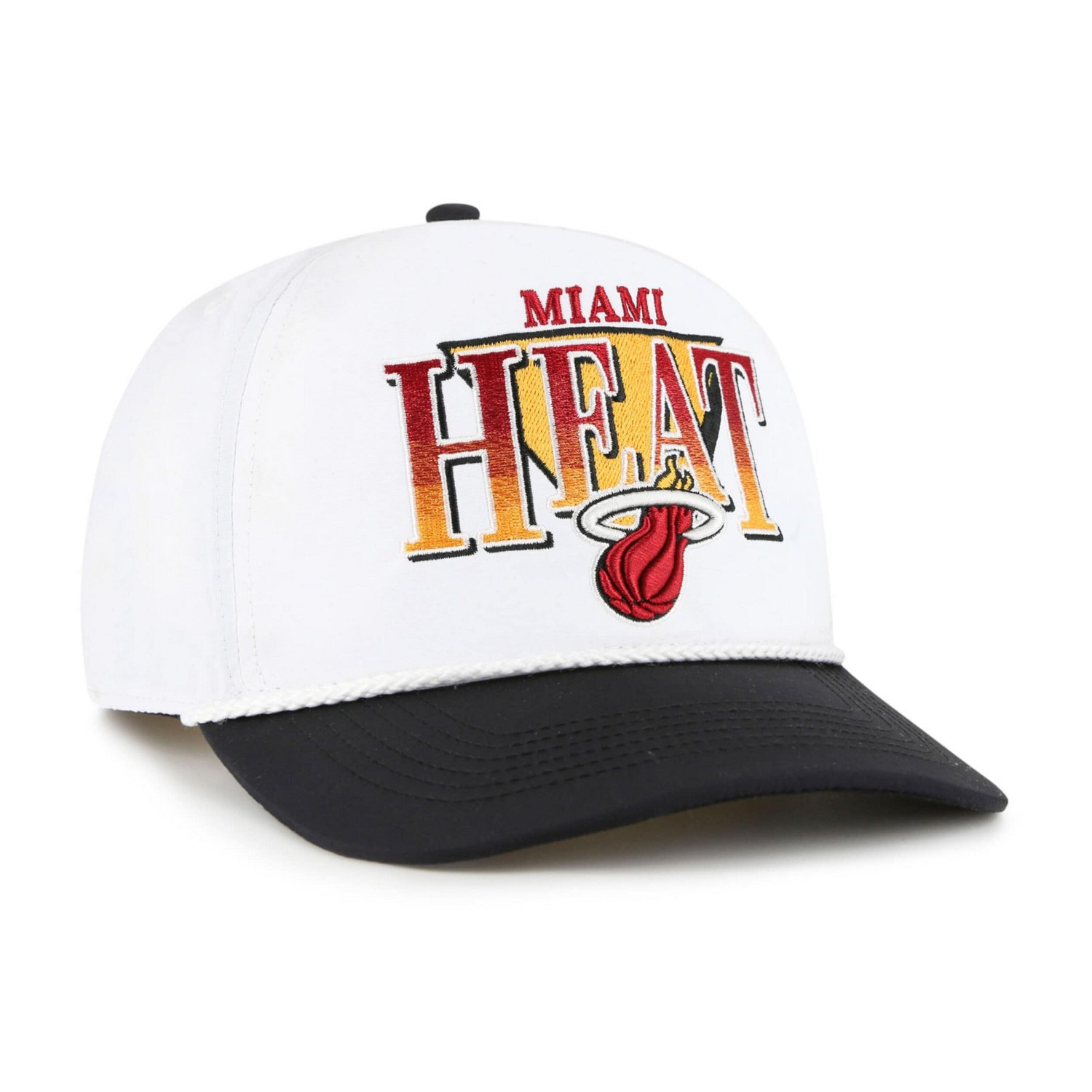 '47 Black Miami Heat Tribute Two-Tone Hitch Adjustable Hat - view number 2