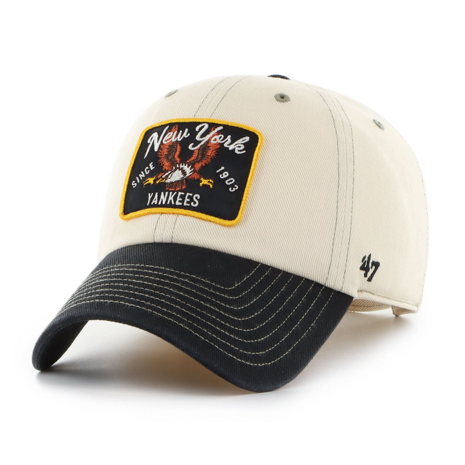 '47 Black New York Yankees Keepsake Collection Clean Up Adjustable Hat - view number 2