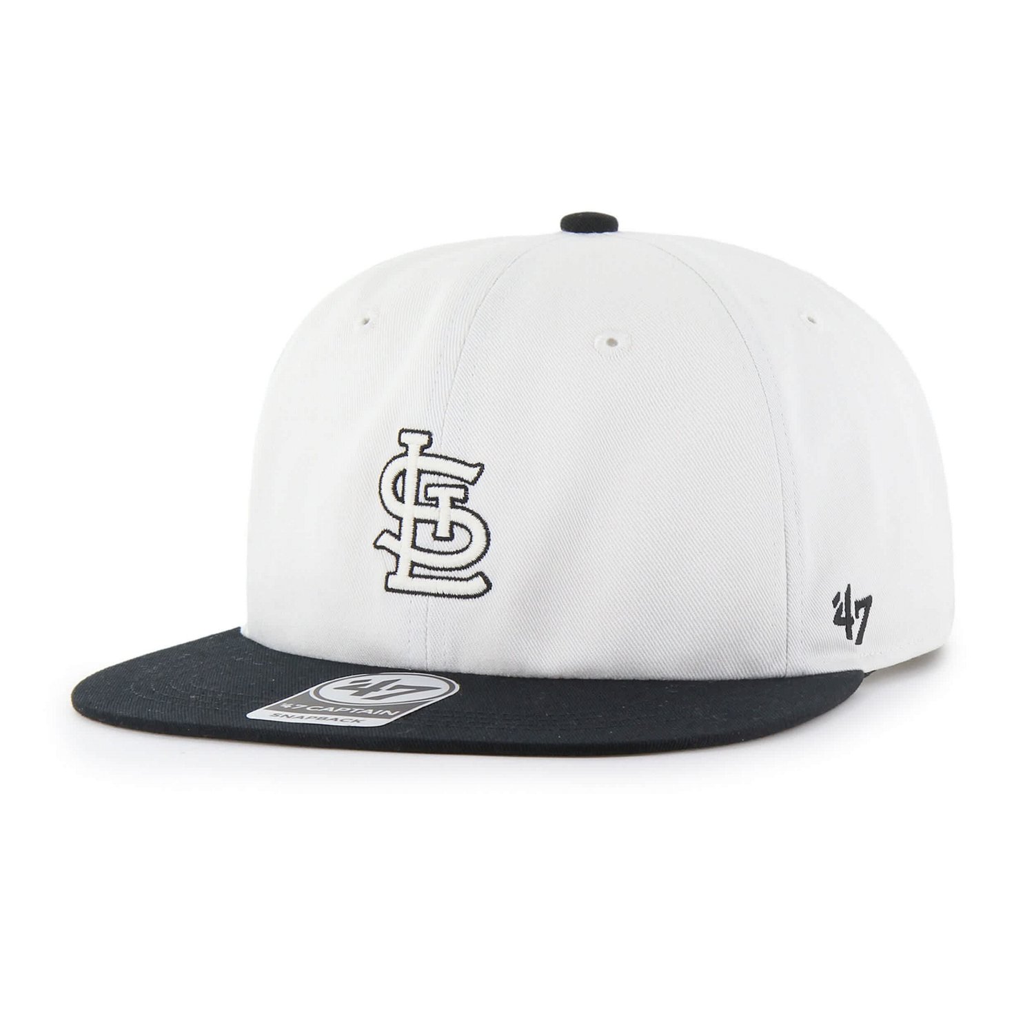 '47 Black St Louis Cardinals Foundation Captain Snapback Hat - view number 2