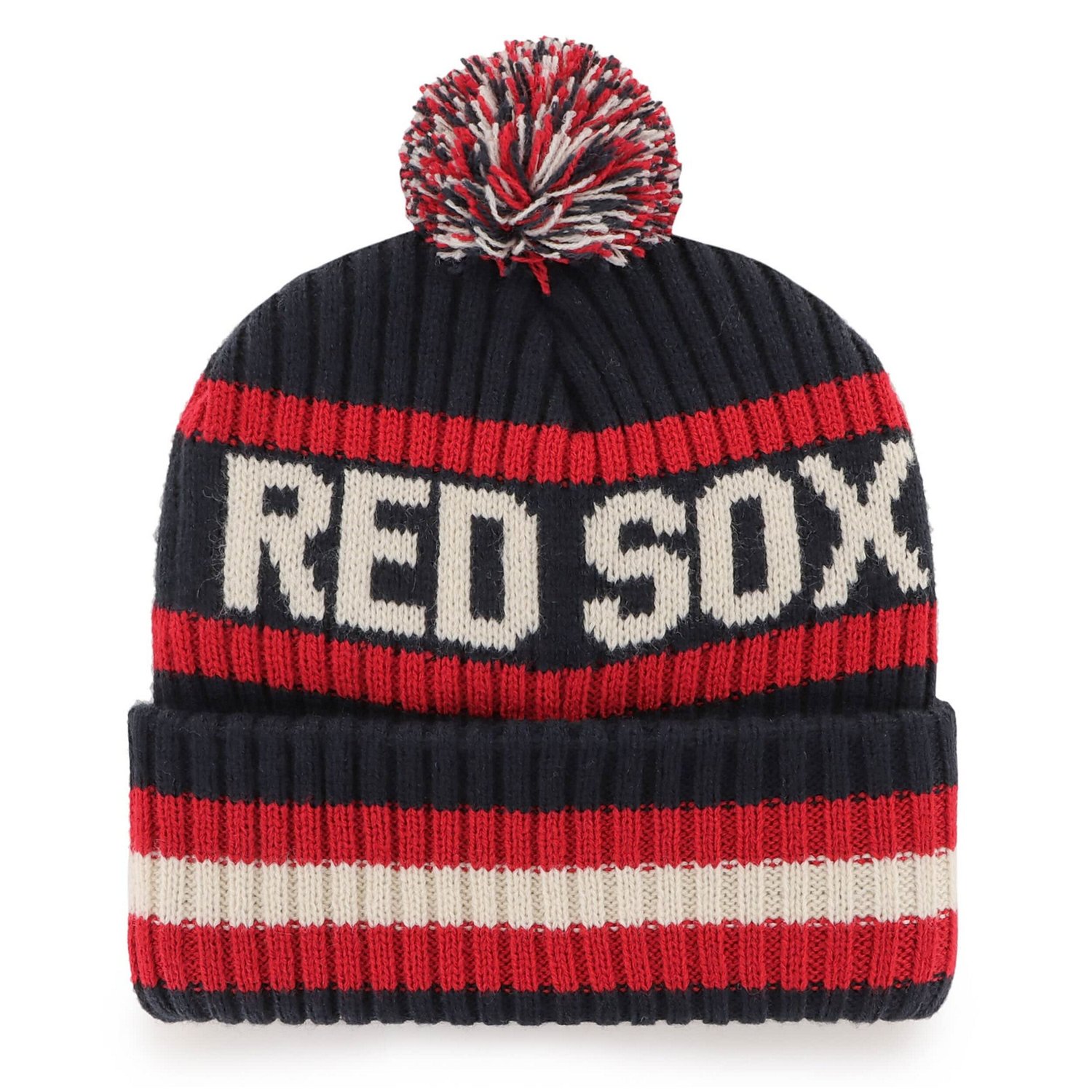 '47 Boston Red Sox Bering Cuffed Knit Hat with Pom                                                                               - view number 2