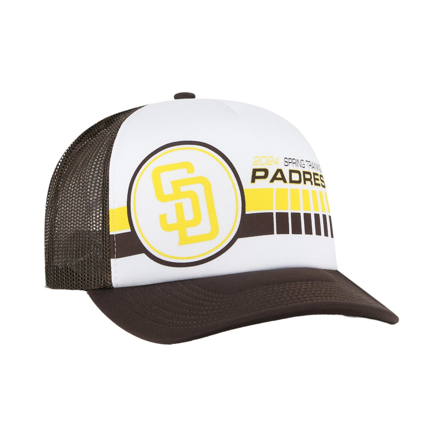 '47 Brown San Diego Padres 2024 Spring Training Foam Trucker Adjustable Hat - view number 2