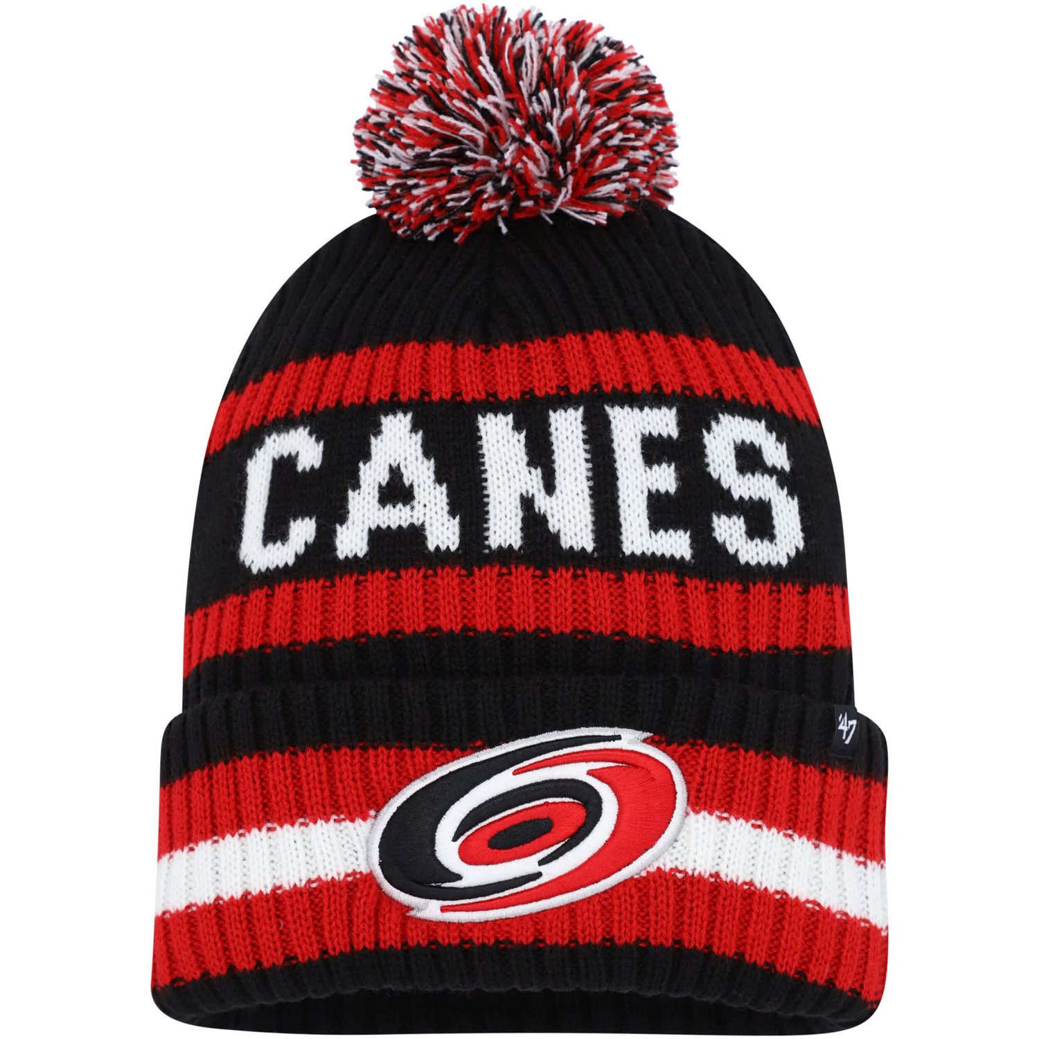 '47 Carolina Hurricanes Bering Cuffed Knit Hat with Pom