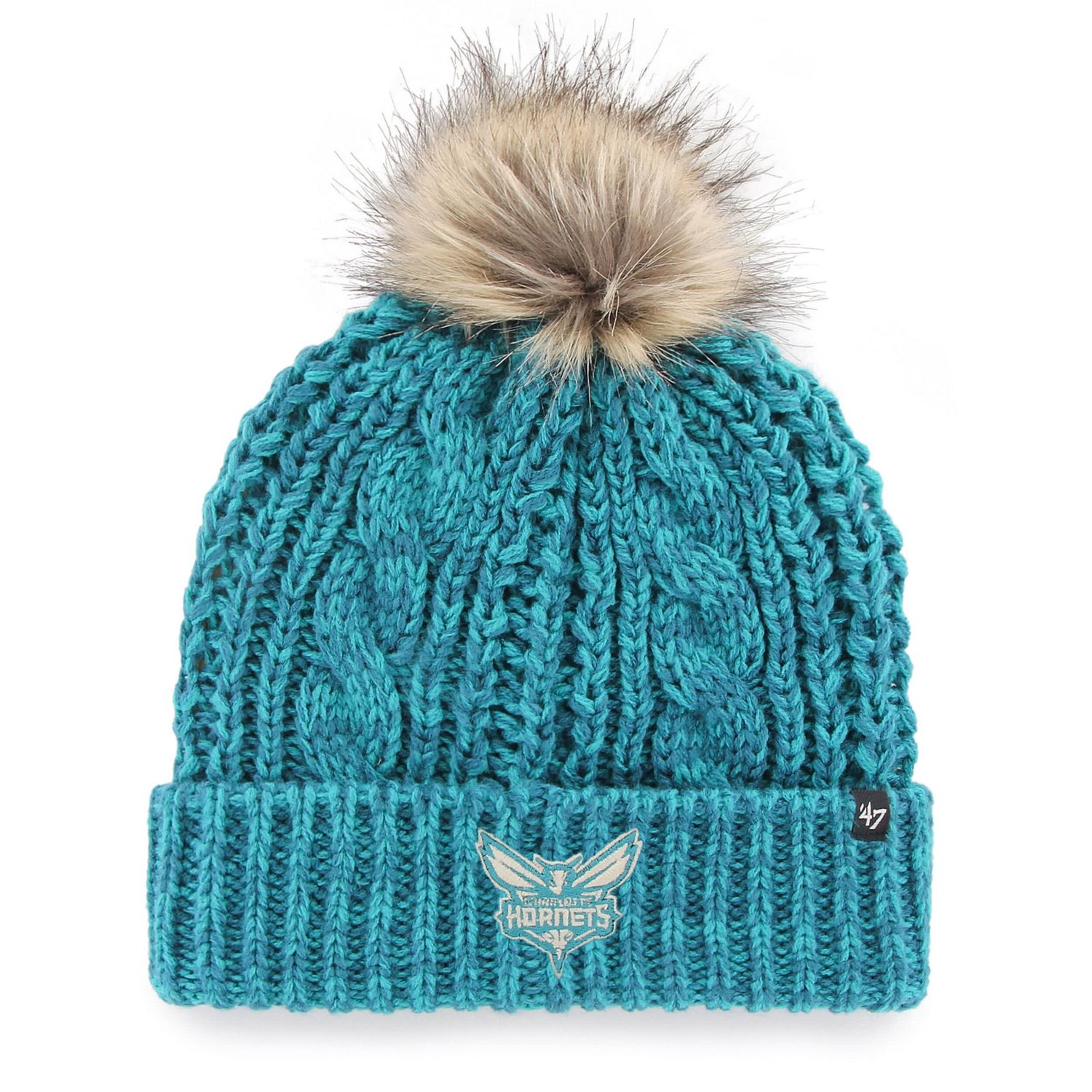 '47 Charlotte Hornets Meeko Cuffed Knit Hat with Pom