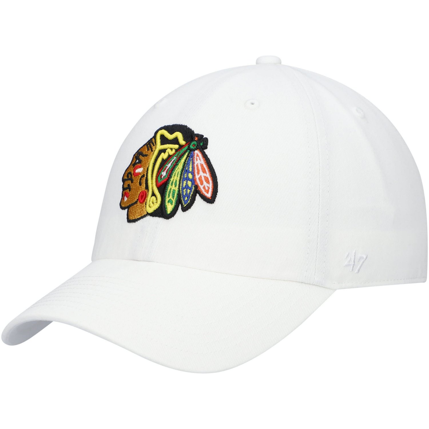 '47 Chicago Blackhawks Team Clean Up Adjustable Hat