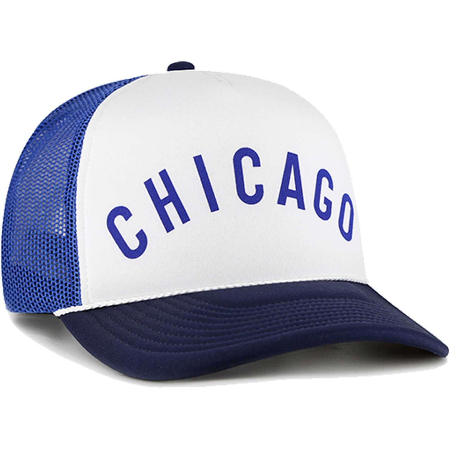 '47 Chicago Cubs Foam Front Script Trucker Snapback Hat                                                                          - view number 2
