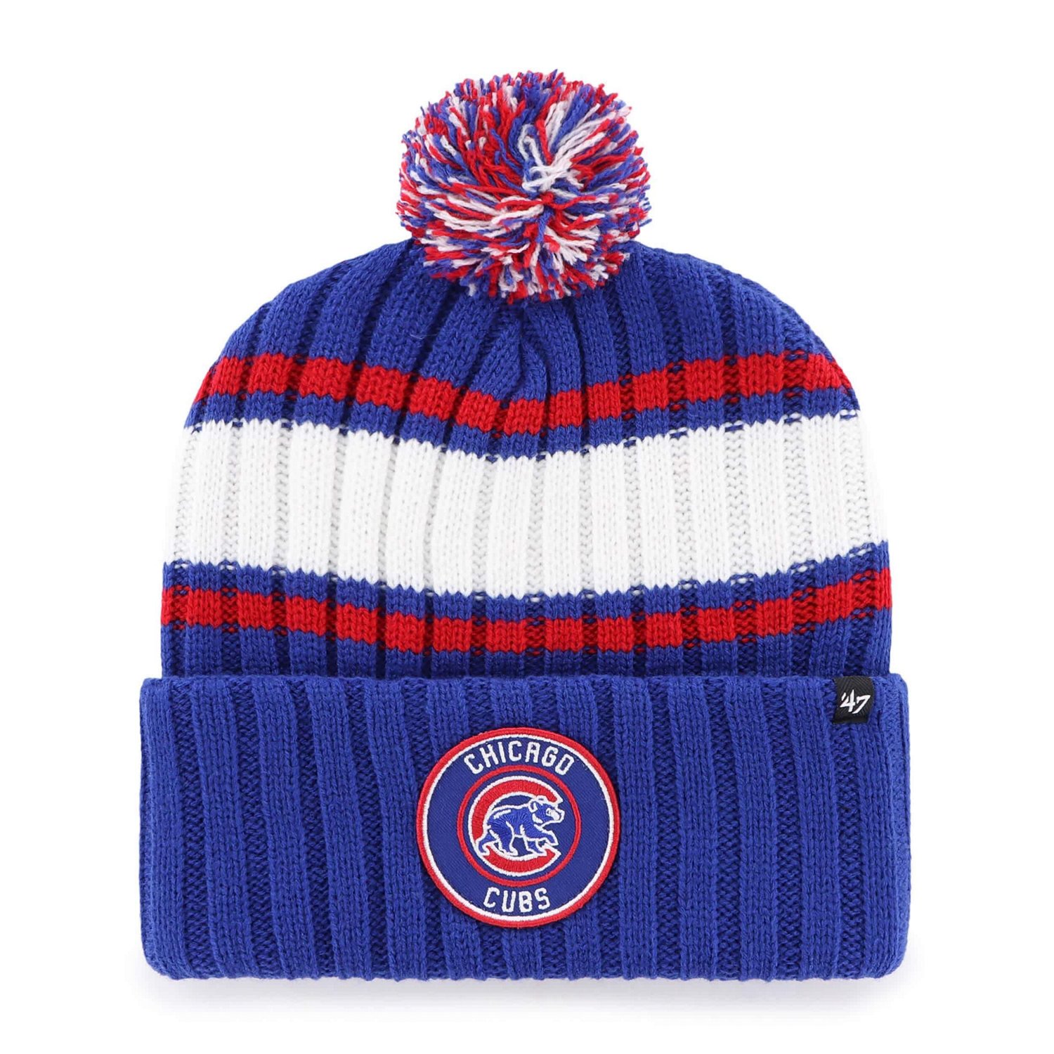 '47 Chicago Cubs Plateau Cuffed Knit Hat with Pom
