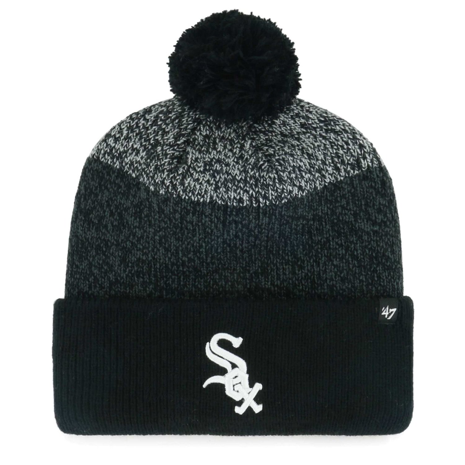'47 Chicago White Sox Darkfreeze Cuffed Knit Hat with Pom