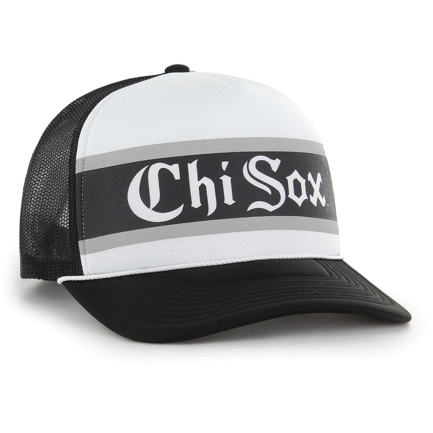 '47 Chicago White Sox Retro Region Foam Trucker Adjustable Hat - view number 2