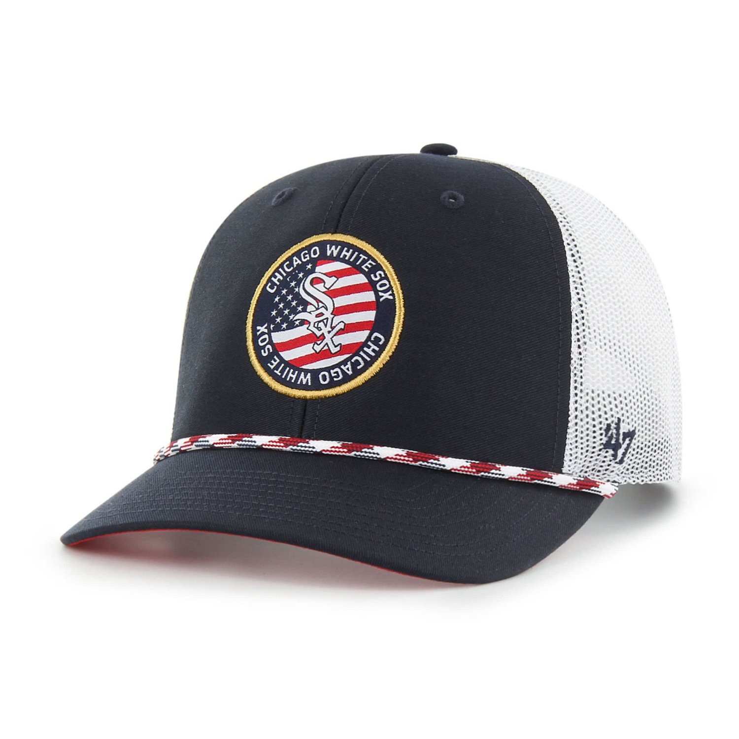 '47 Chicago White Sox Union Patch Trucker Adjustable Hat - view number 1