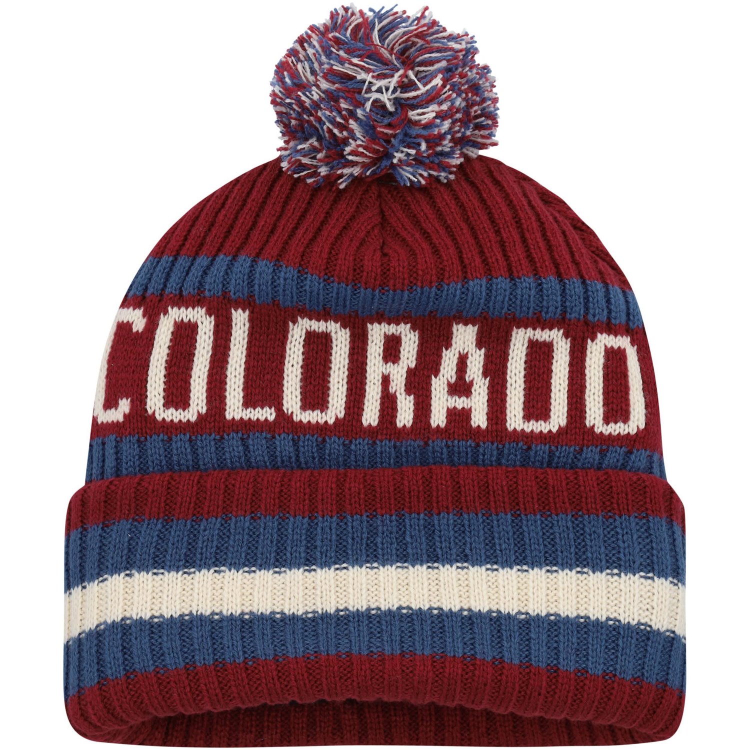 '47 Colorado Avalanche Bering Cuffed Knit Hat with Pom - view number 2