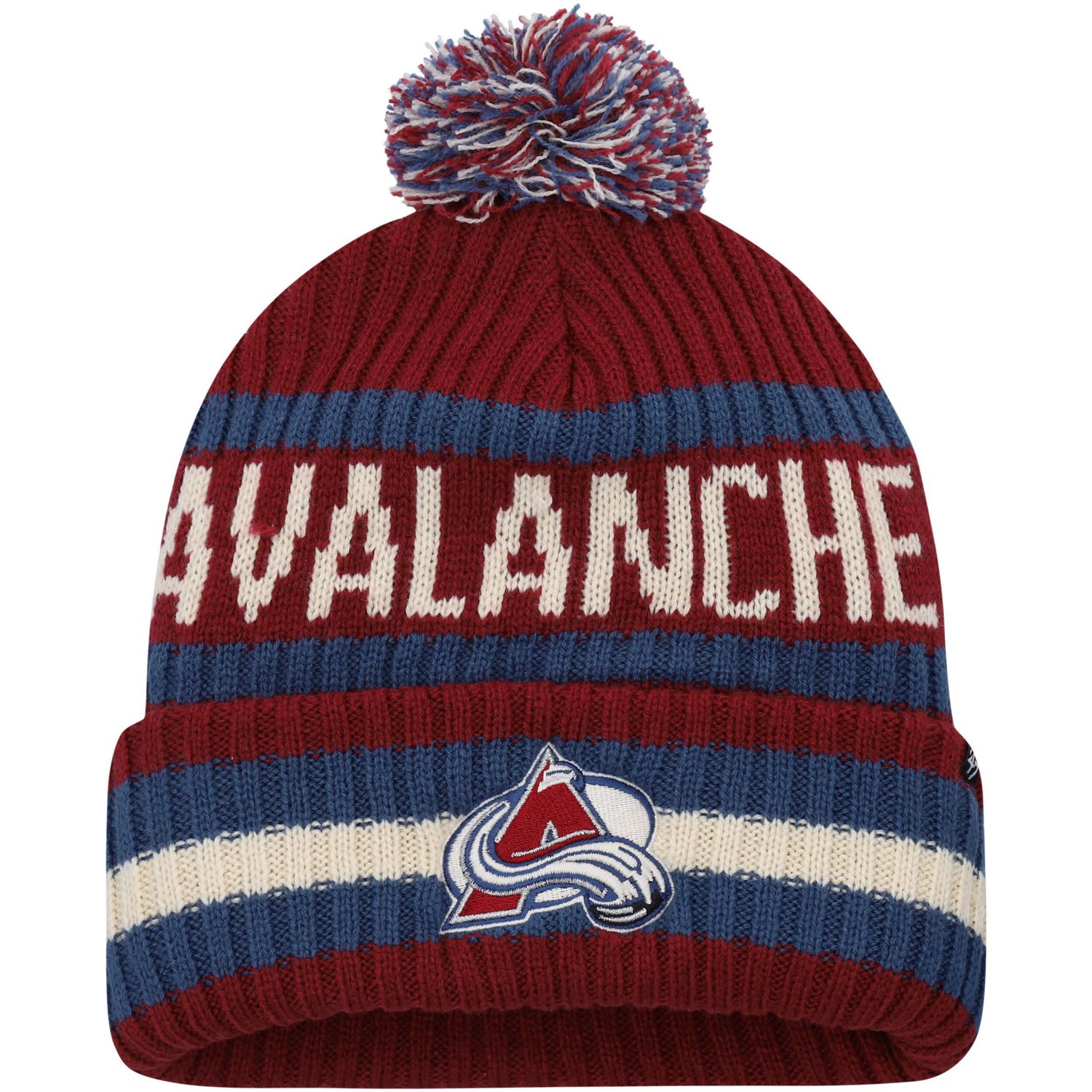 '47 Colorado Avalanche Bering Cuffed Knit Hat with Pom