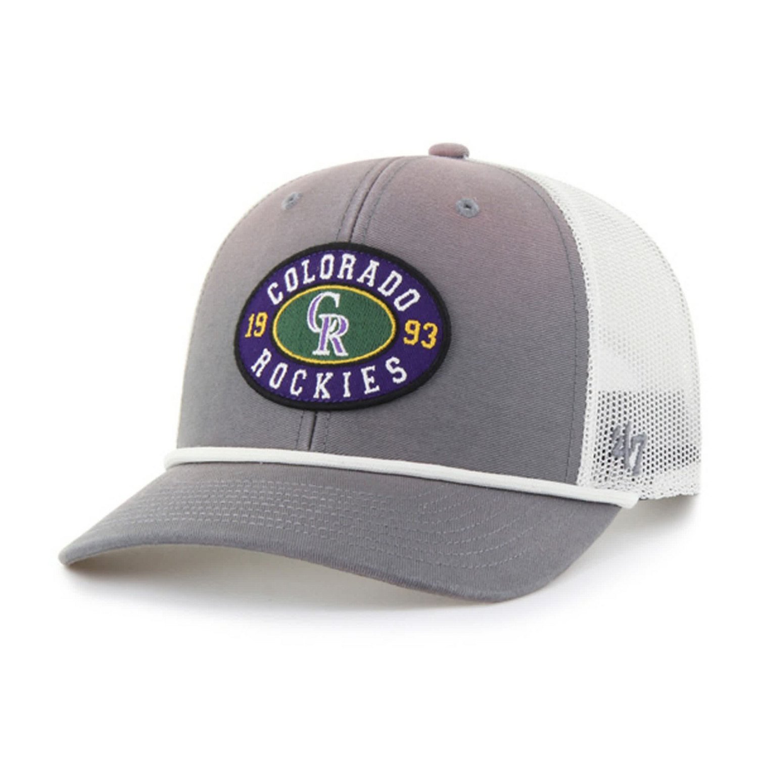 '47 Colorado Rockies Tide Sweep Rope Trucker Adjustable Hat