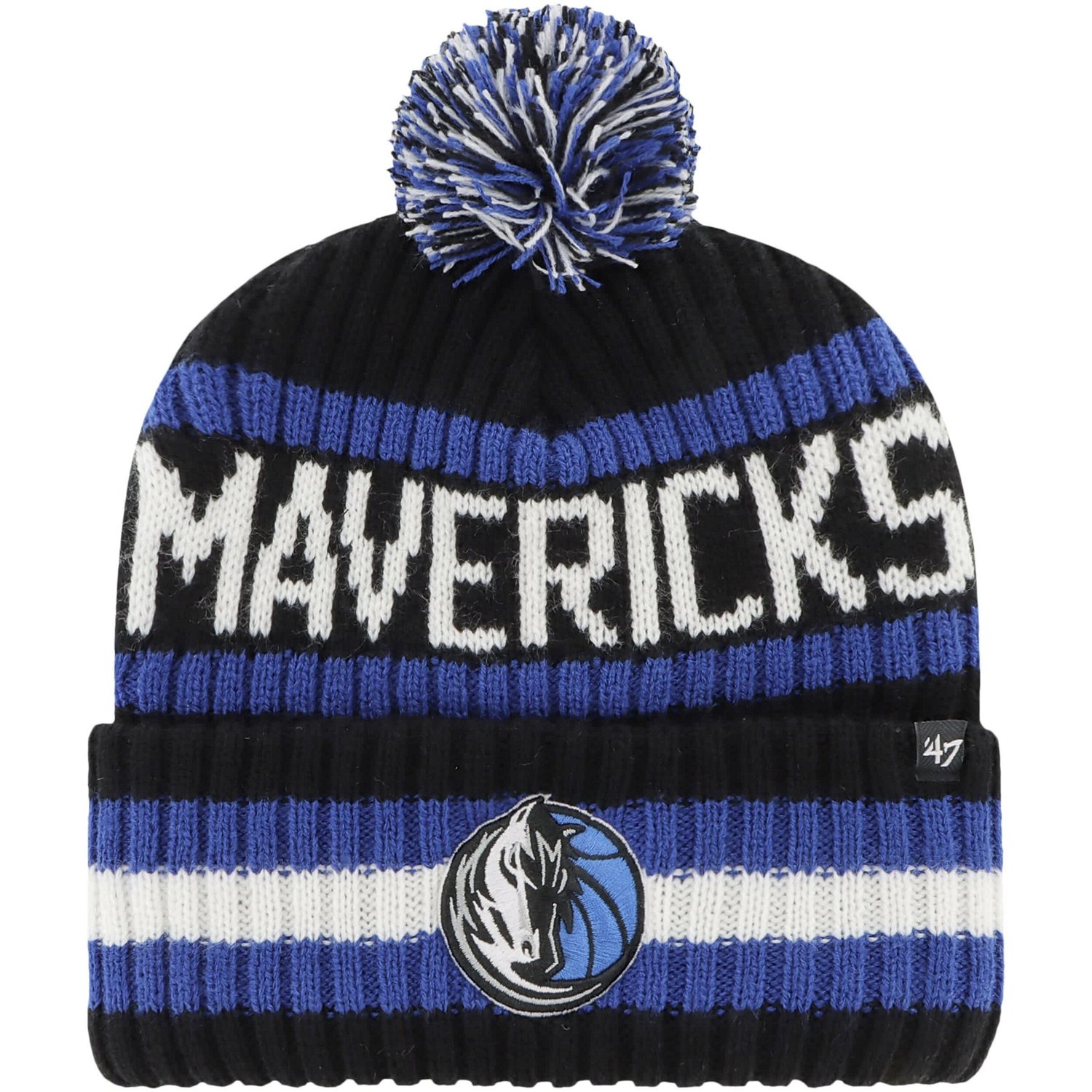 '47 Dallas Mavericks Bering Cuffed Knit Hat with Pom