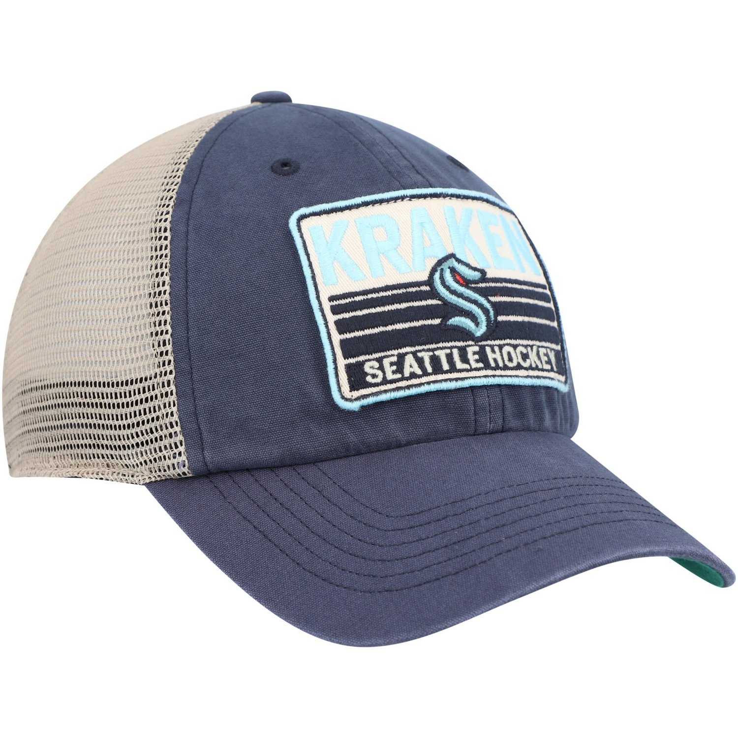'47 Deep Sea /Natural Seattle Kraken Four Stroke Clean Up Snapback Hat                                                           - view number 3
