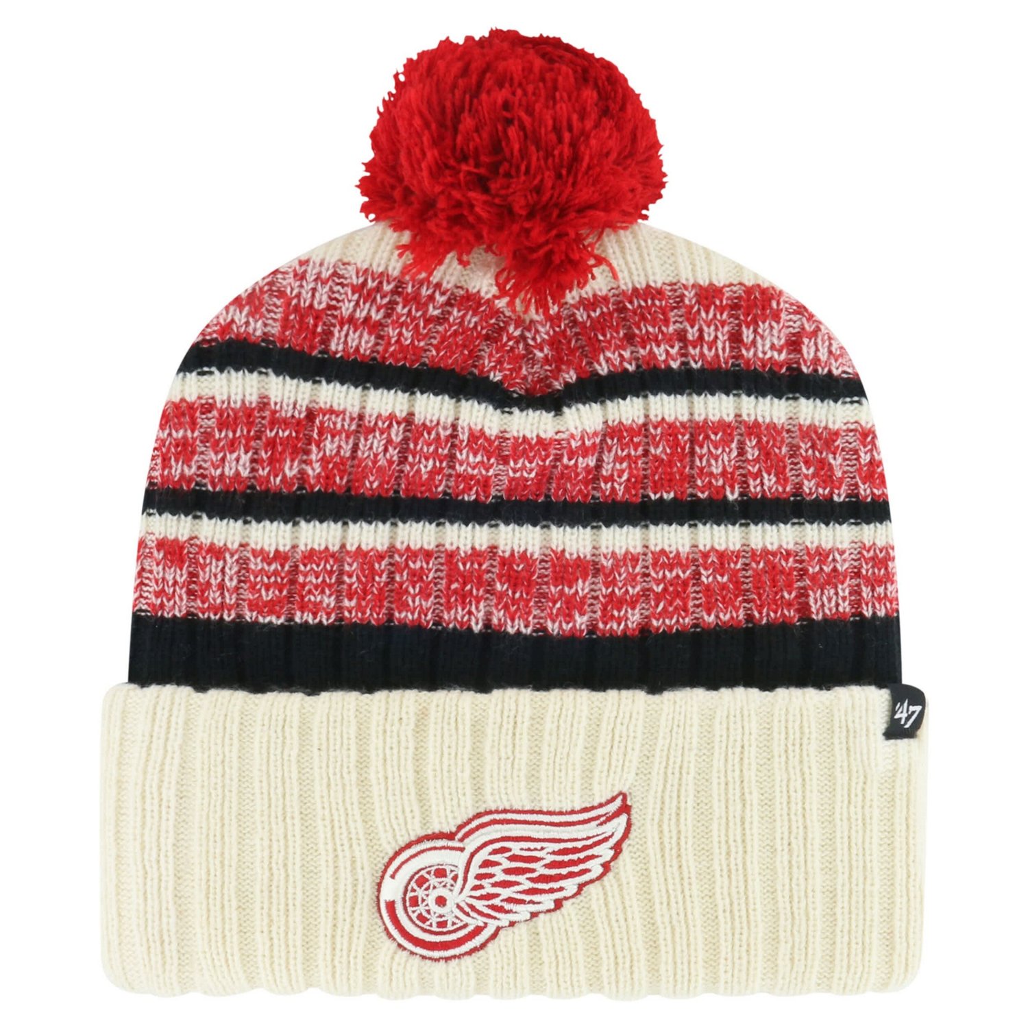 '47 Detroit Red Wings Tavern Cuffed Knit Hat with Pom