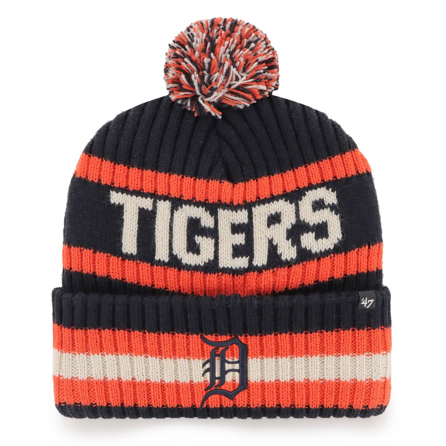 '47 Detroit Tigers Bering Cuffed Knit Hat with Pom