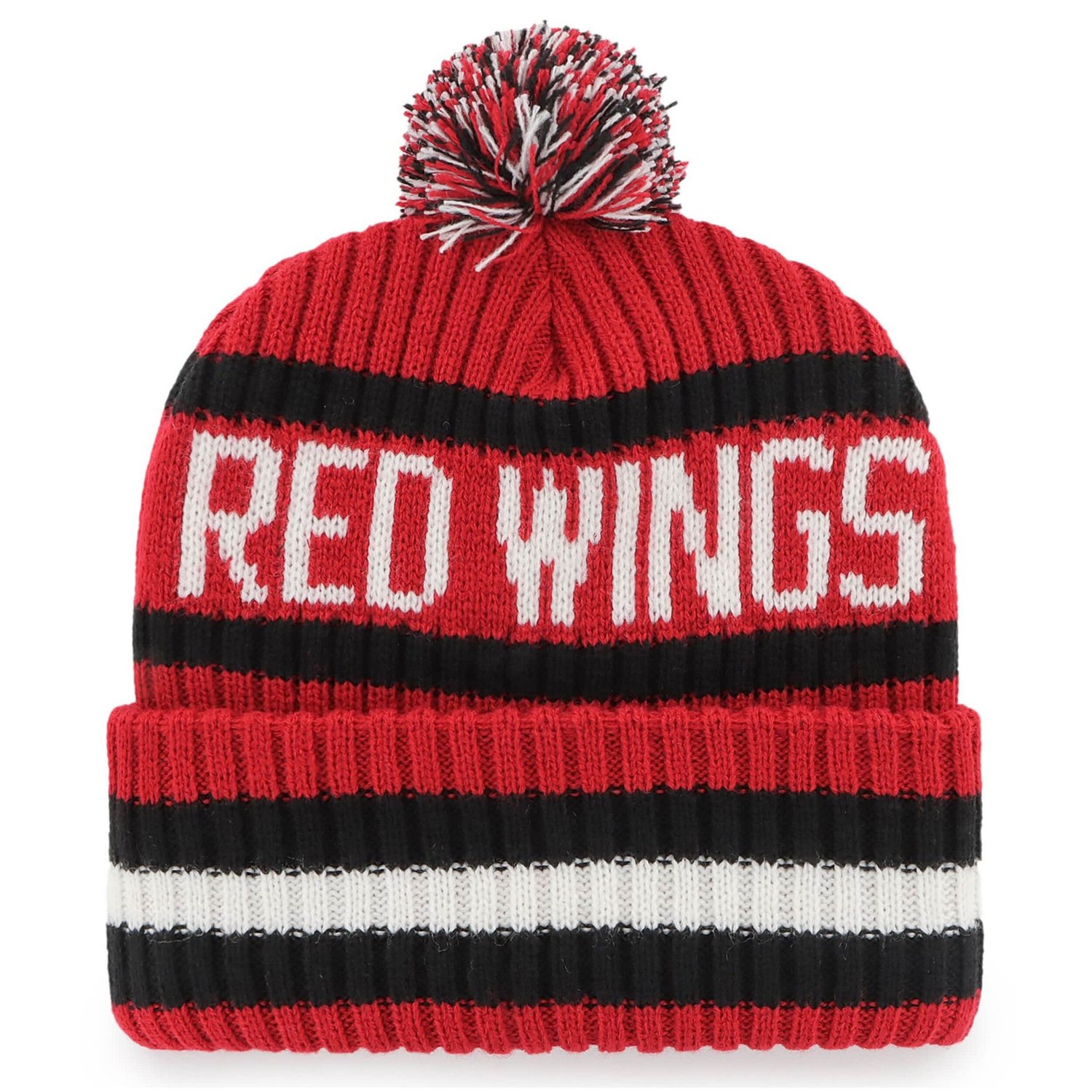'47 Detroit Wings Bering Cuffed Knit Hat with Pom - view number 2