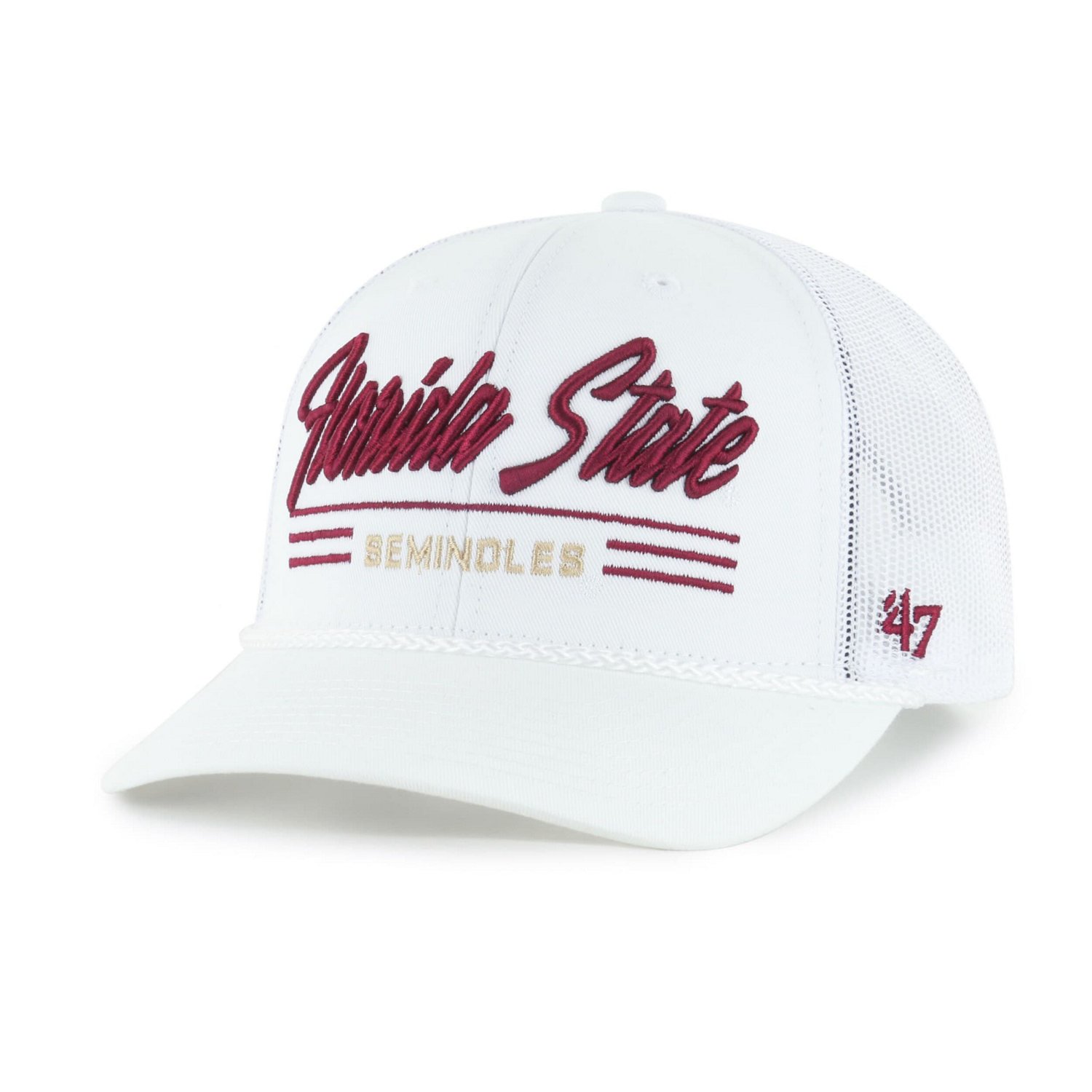 '47 Florida State Seminoles Garner Rope Trucker Adjustable Hat