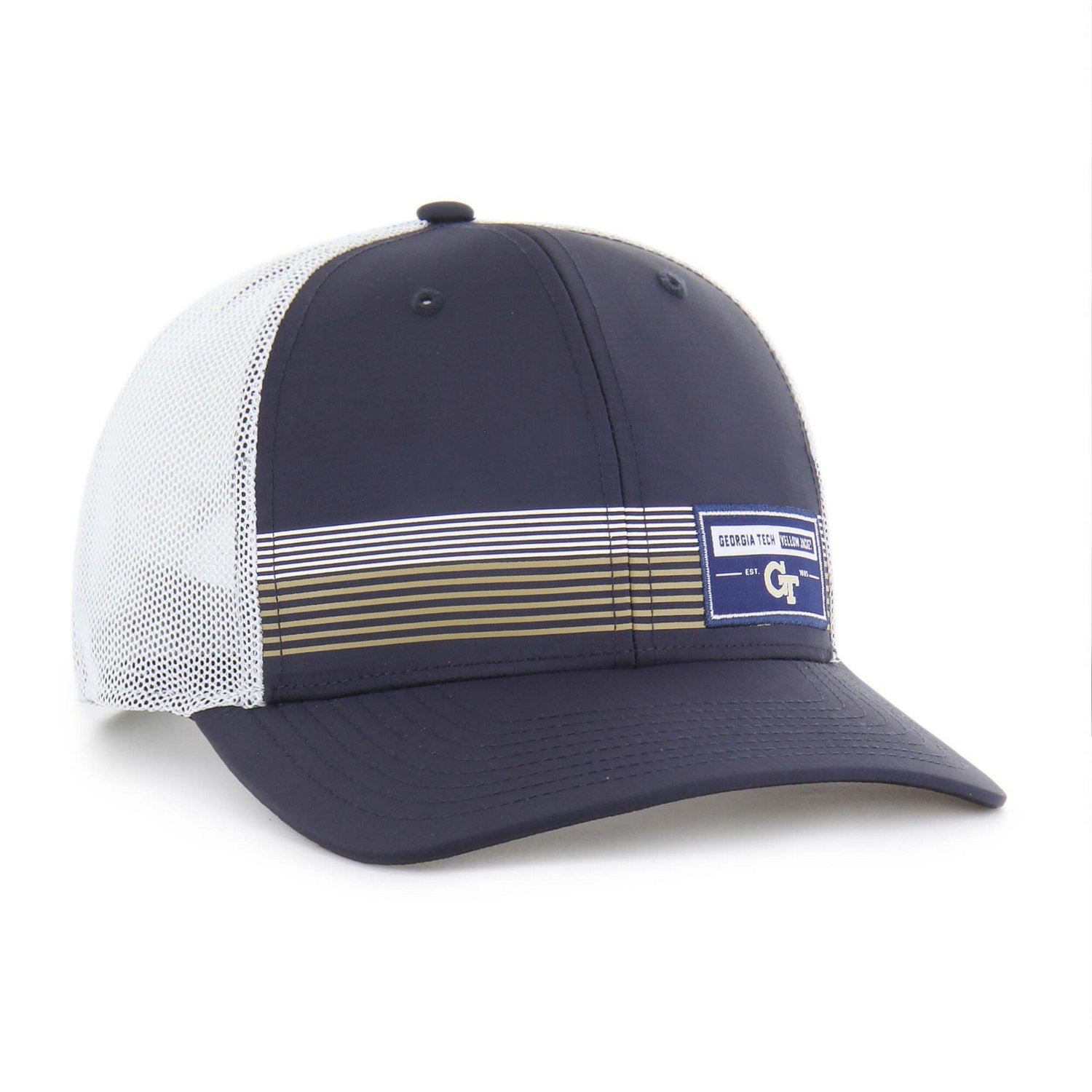 '47 Georgia Tech Yellow Jackets Rangefinder brrr Trucker Adjustable Hat - view number 2