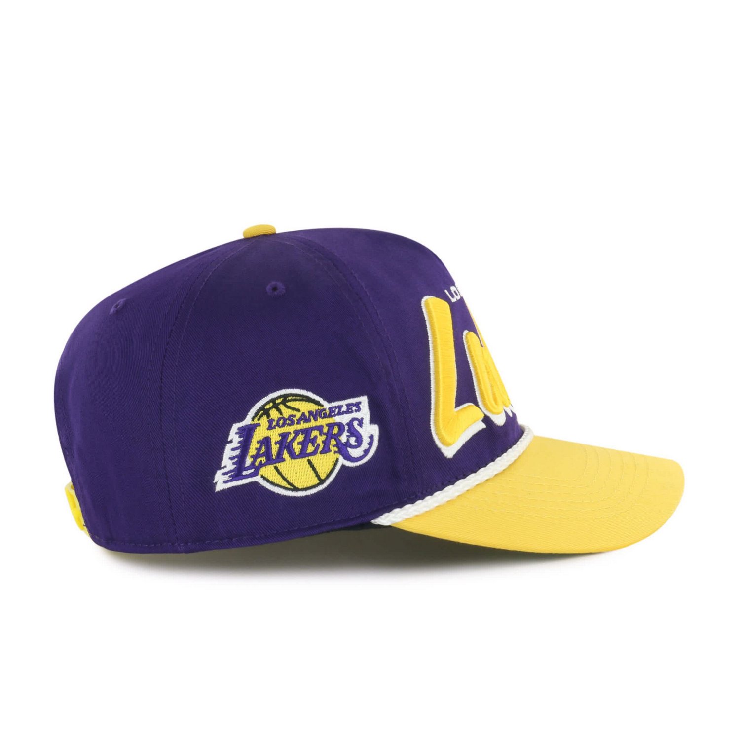 '47 Gold Los Angeles Lakers Dropshadow Rope Hitch Adjustable Hat - view number 3