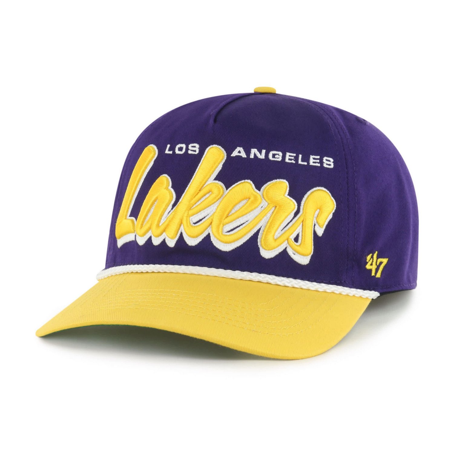 '47 Gold Los Angeles Lakers Dropshadow Rope Hitch Adjustable Hat - view number 2