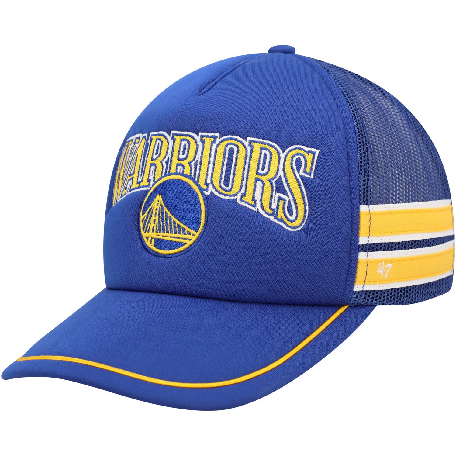 '47 Golden State Warriors Sidebrand Stripes Trucker Adjustable Hat
