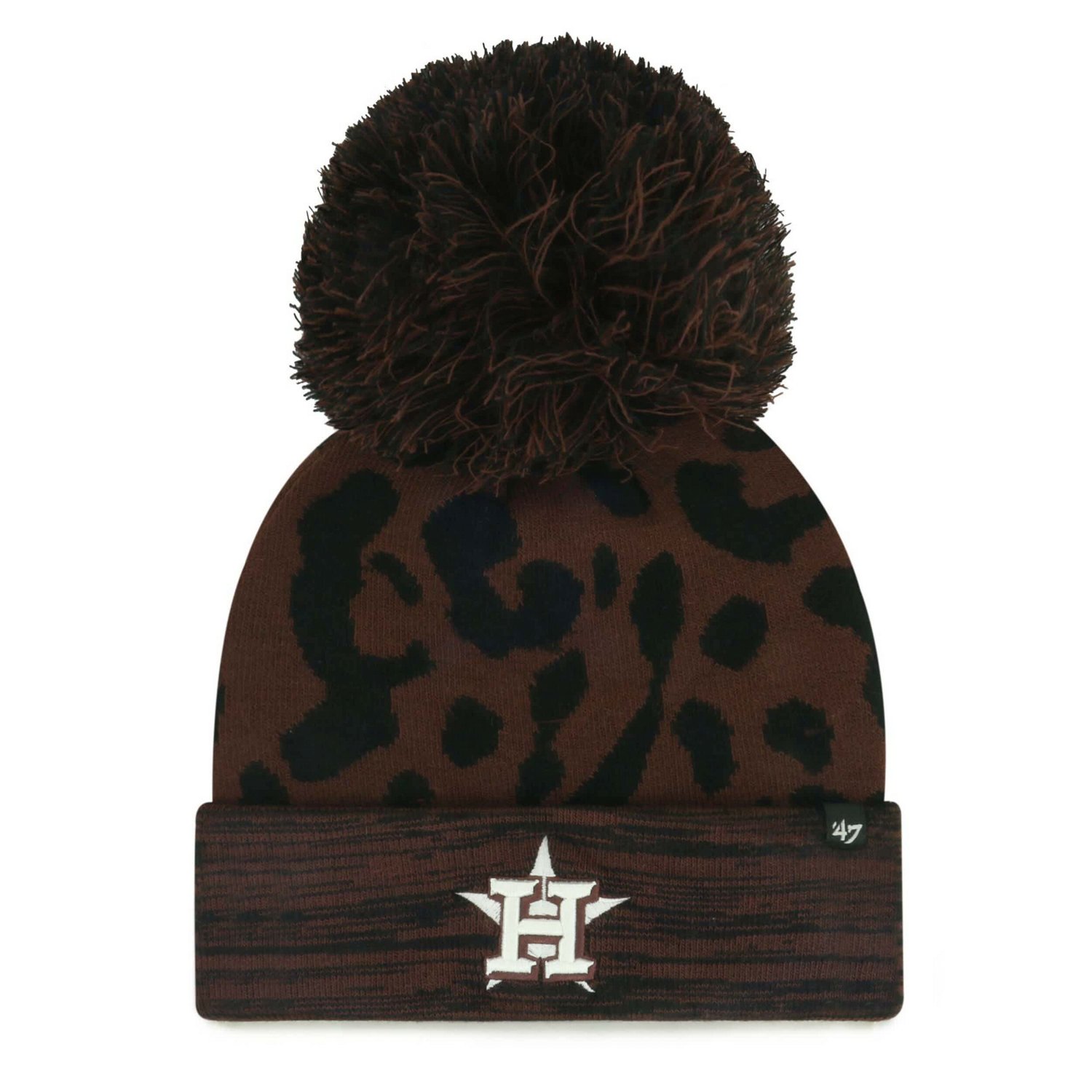 '47 Houston Astros Rosette Cuffed Knit Hat with Pom