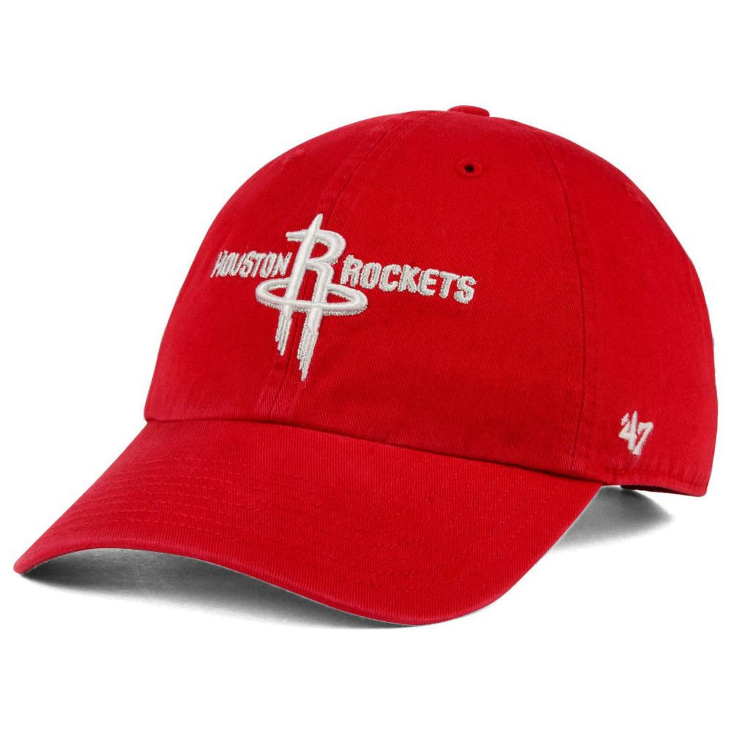 47 Houston Rockets Team Logo Clean Up Adjustable Hat Academy