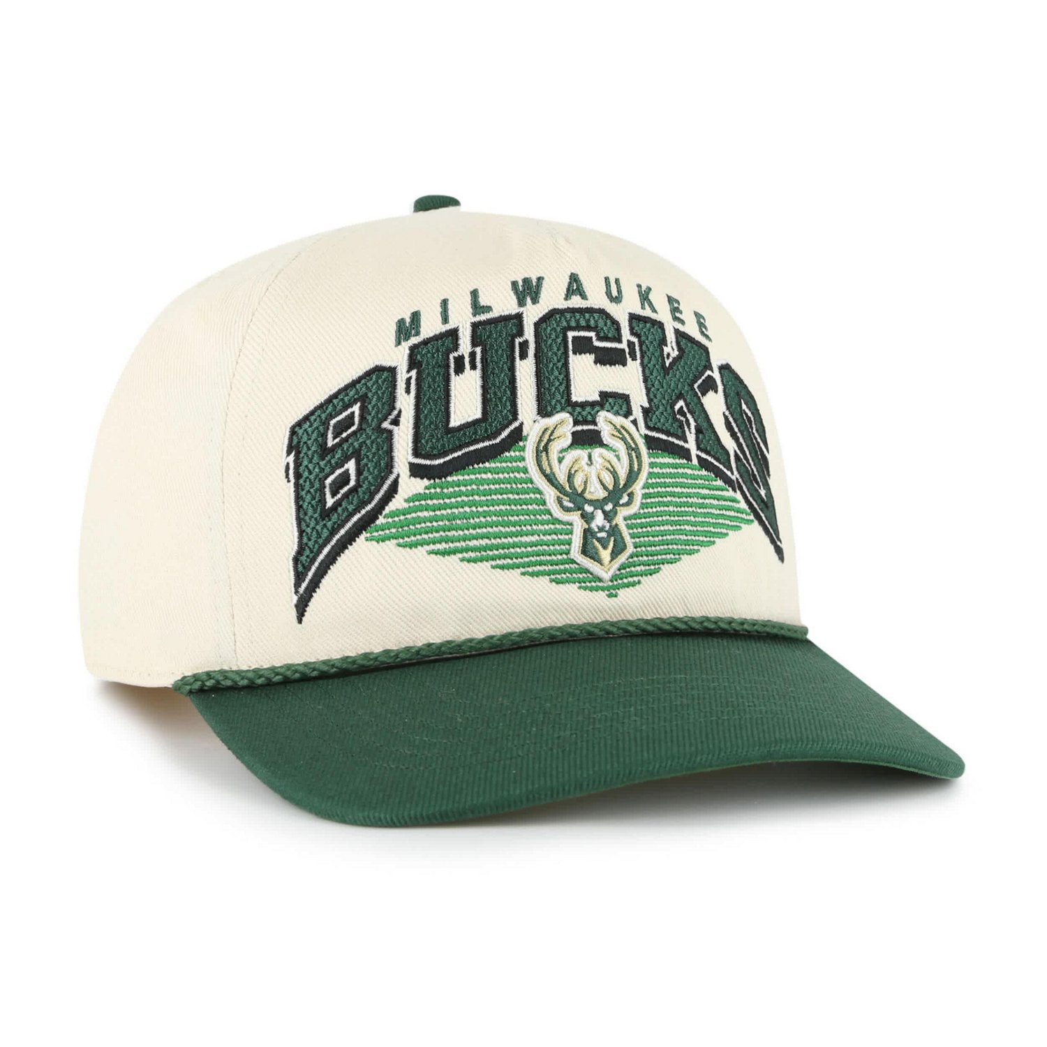 '47 Hunter Green Milwaukee Bucks Pomona Two-Tone Rope Hitch Adjustable Hat - view number 2