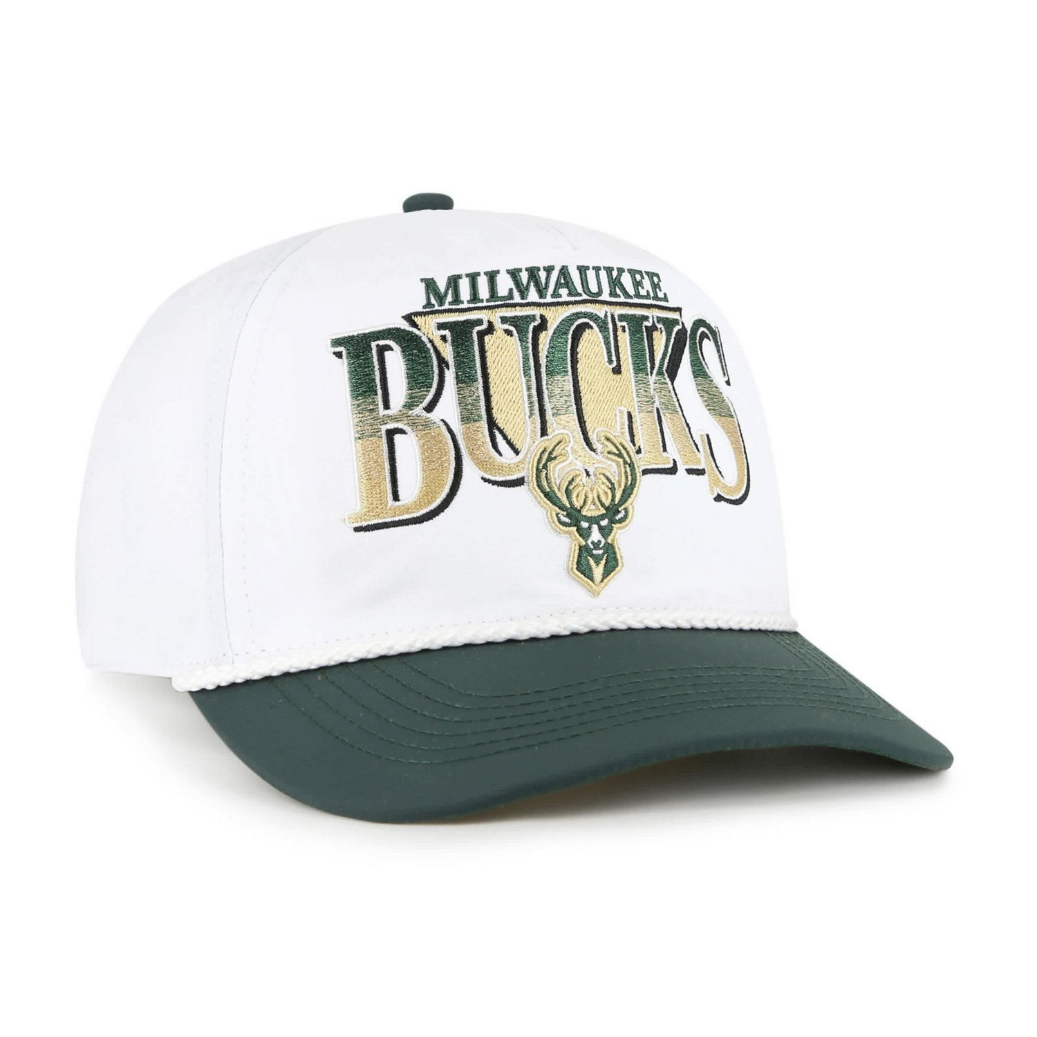 '47 Hunter Green Milwaukee Bucks Tribute Two-Tone Hitch Adjustable Hat - view number 2