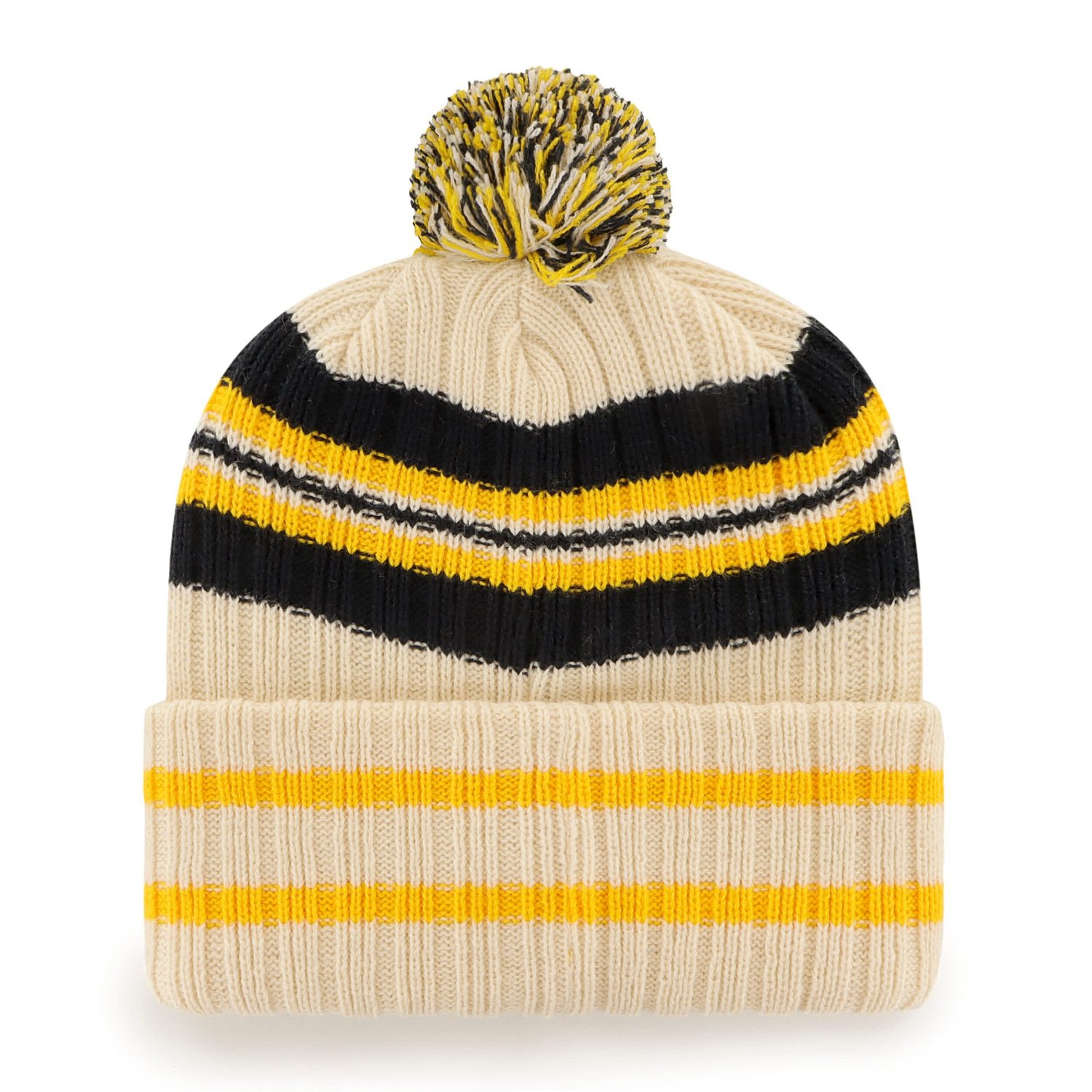 '47 Iowa Hawkeyes Hone Patch Cuffed Knit Hat with Pom