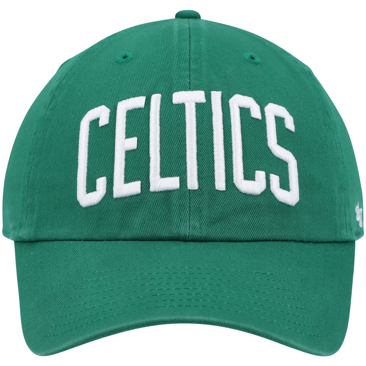 '47 Kelly Boston Celtics Clean Up Wordmark Adjustable Hat - view number 2