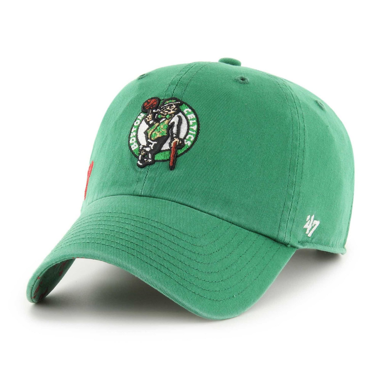 '47 Kelly Boston Celtics Confetti Undervisor Clean Up Adjustable Hat