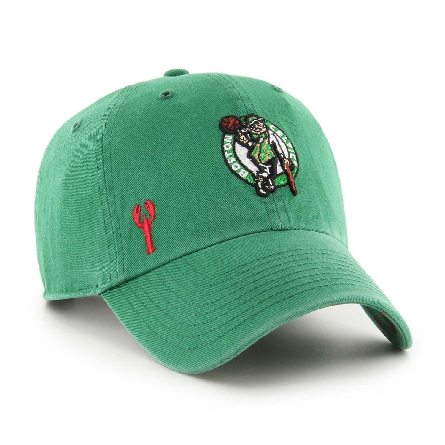 '47 Kelly Boston Celtics Confetti Undervisor Clean Up Adjustable Hat