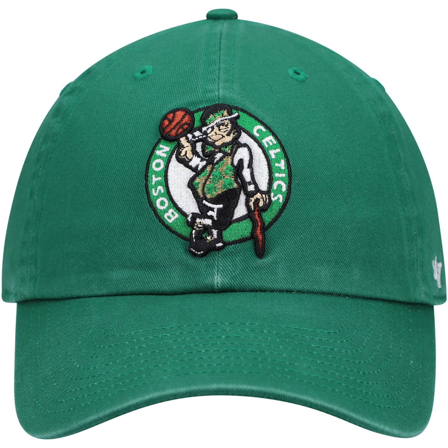'47 Kelly Boston Celtics Logo Clean Up Adjustable Hat                                                                            - view number 2