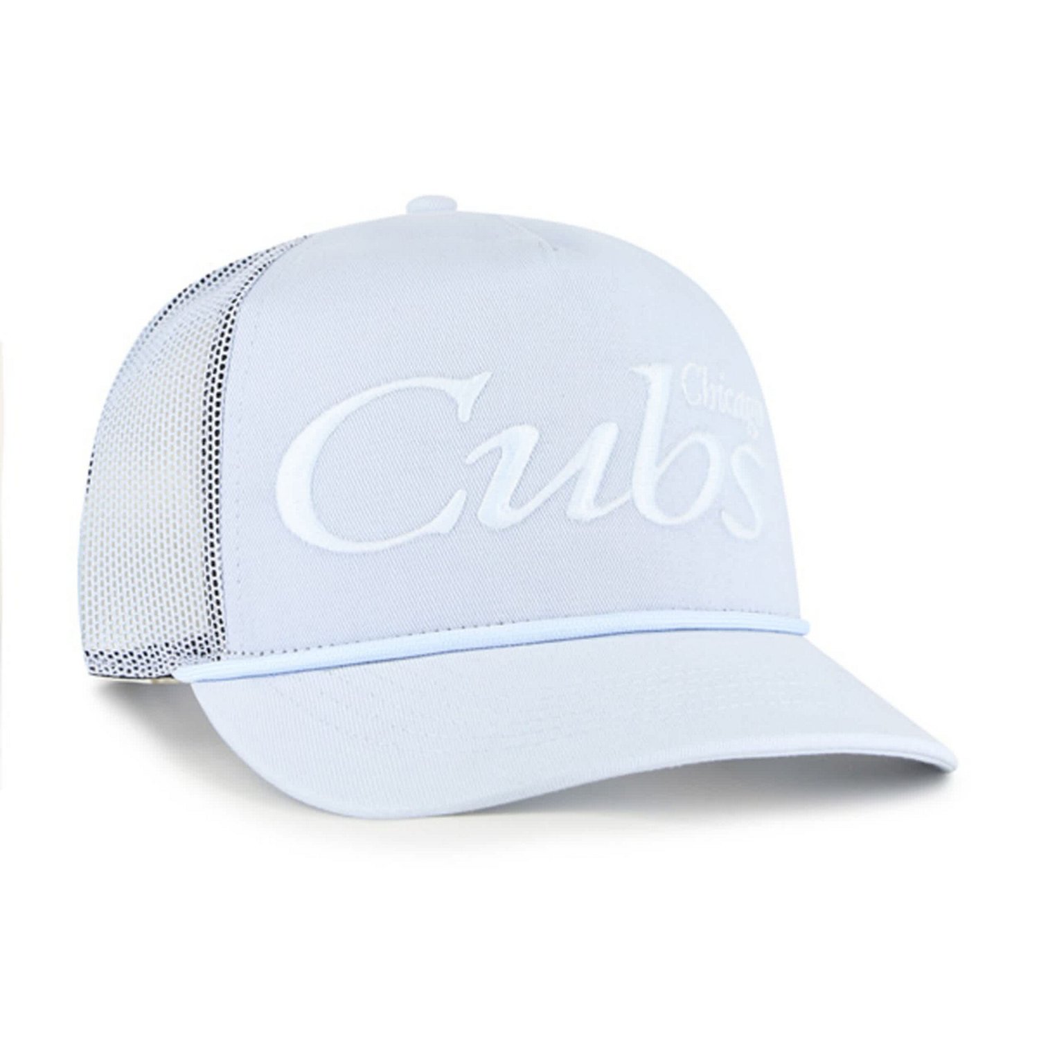 '47 Light Chicago Cubs Foundation Script Hitch Adjustable Trucker Hat - view number 2