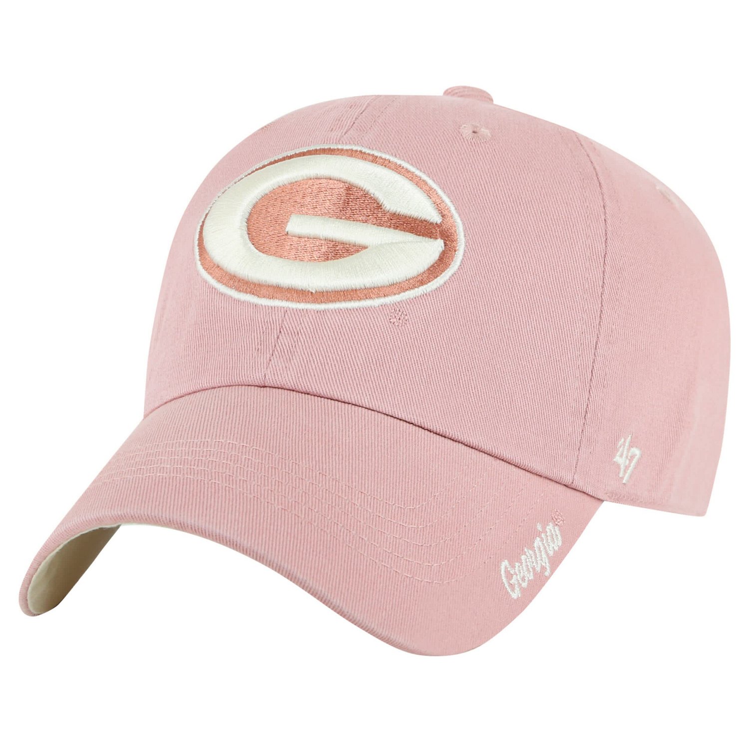 '47 Light Georgia Bulldogs Dusty Miata Clean Up Adjustable Hat