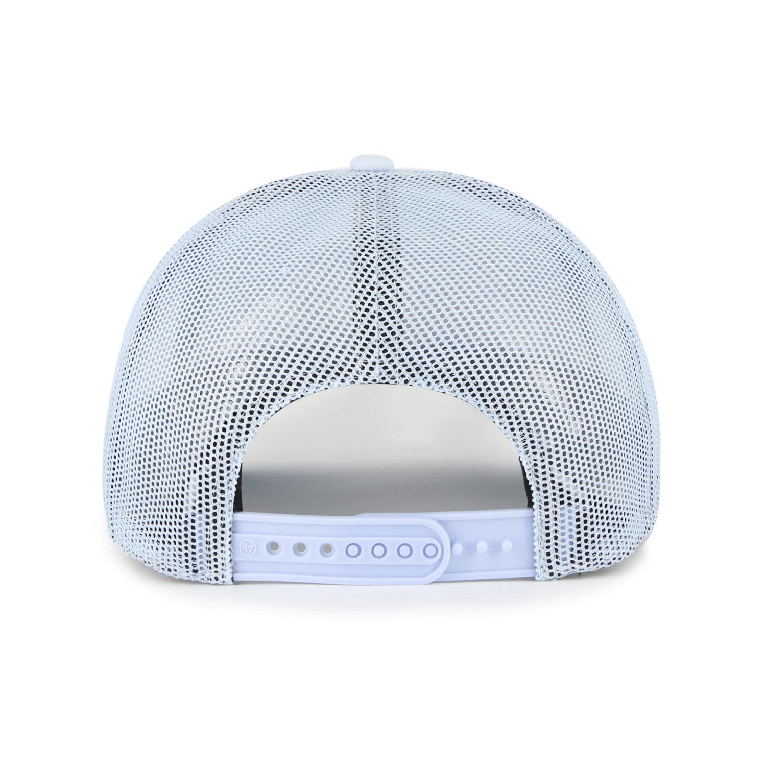 '47 Light New York Yankees Foundation Script Hitch Adjustable Trucker Hat - view number 3