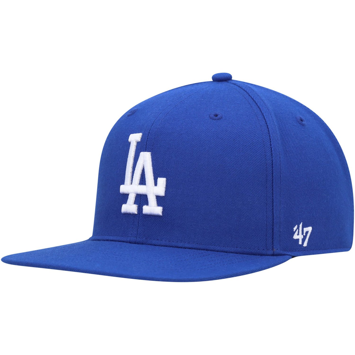 '47 Los Angeles Dodgers 2020 World Series Sure Shot Captain Snapback Hat - view number 3