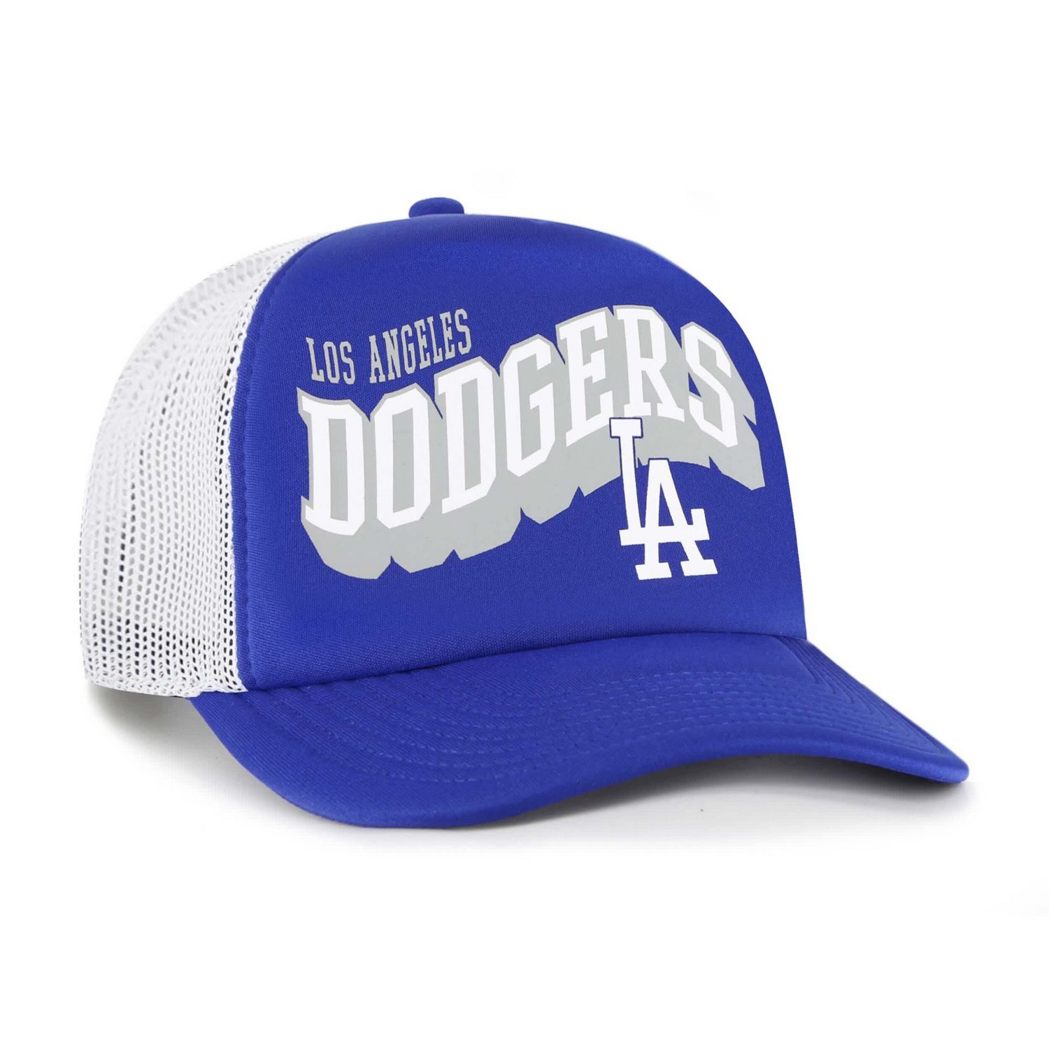 '47 Los Angeles Dodgers Meander Foam Trucker Snapback Hat - view number 2