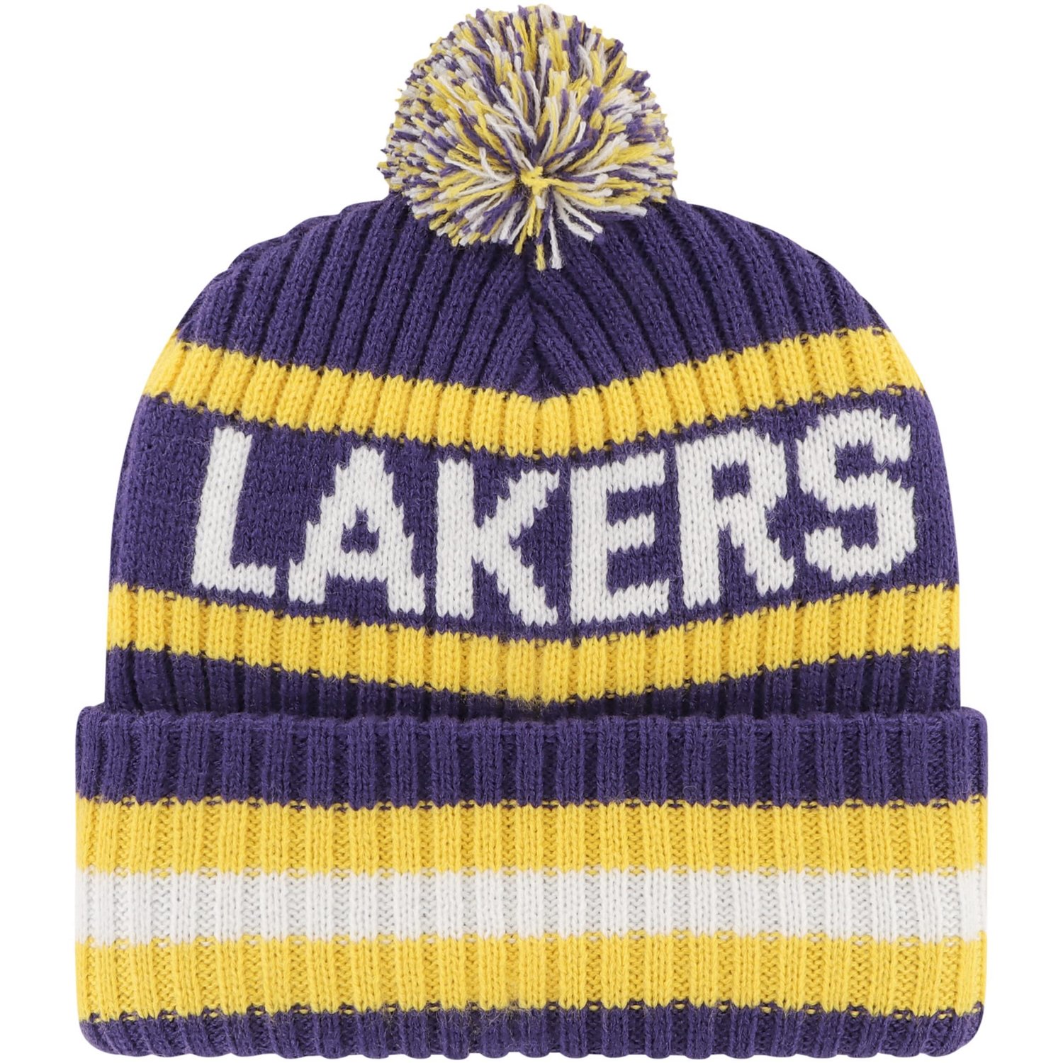 '47 Los Angeles Lakers Bering Cuffed Knit Hat with Pom - view number 2