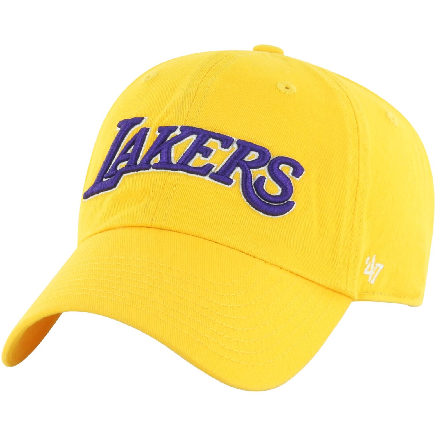 '47 Los Angeles Lakers Core Wordmark Clean Up Adjustable Hat - view number 1